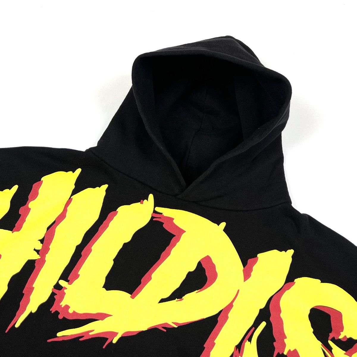 CHILDS × Japanese Brand Men’s Childish Overprint Black Cotton Casual Y2K Hoodie - XS Size US XS / EU 42 / 0 - 8 Thumbnail