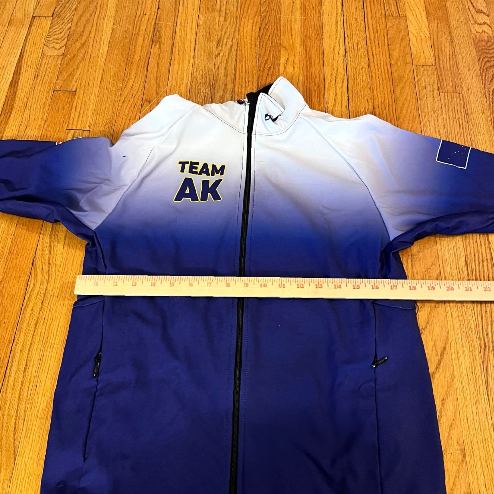 Vintage Podium Wear Jacket Womens Medium Alaskan Team Purple White Performance Running Track Jacket Womens M Purple White Size M / US 6-8 / IT 42-44 - 7 Thumbnail