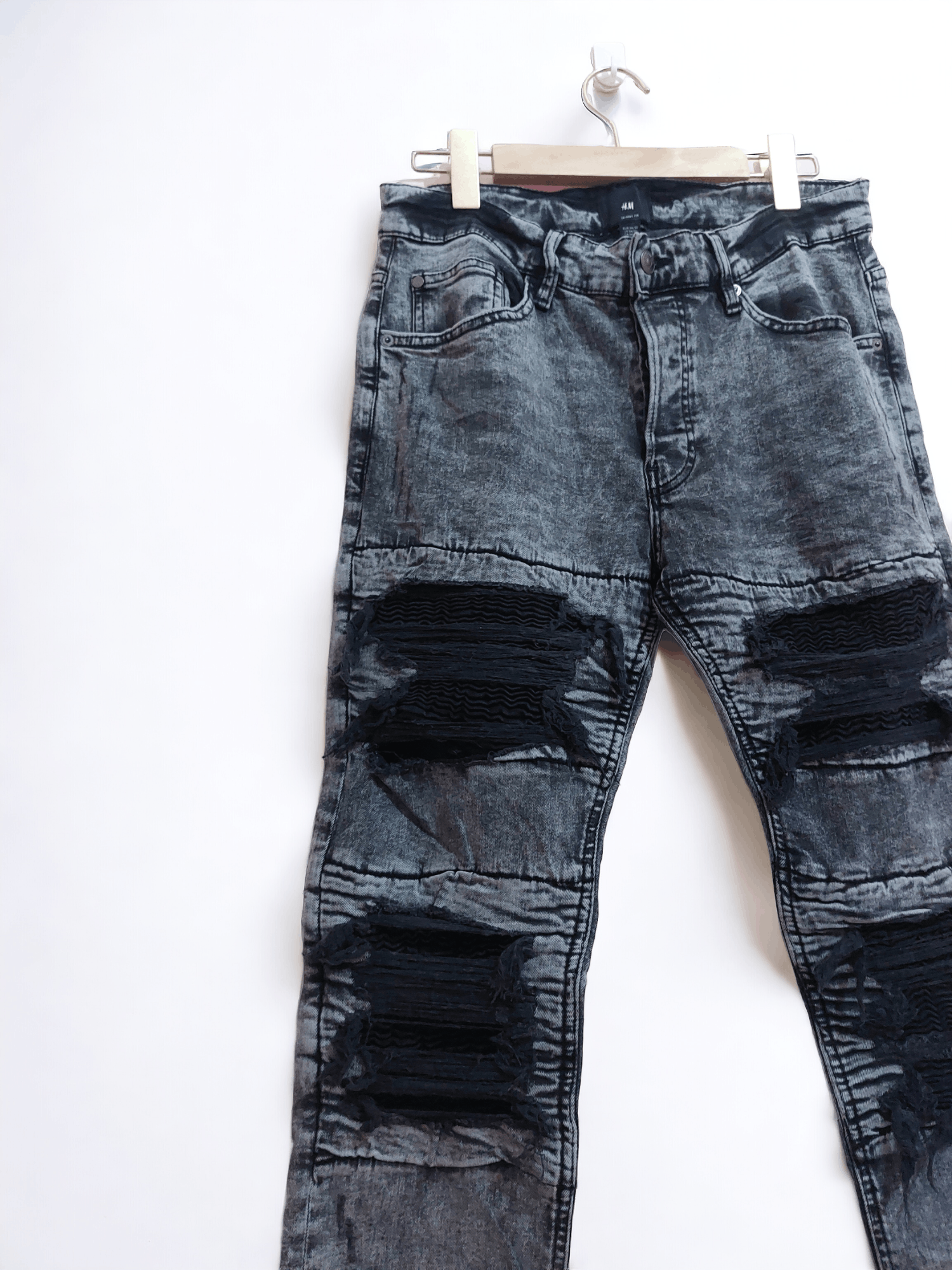 Vintage H&M Seditionaries Double Knee Denim Size US 30 / EU 46 - 3 Thumbnail