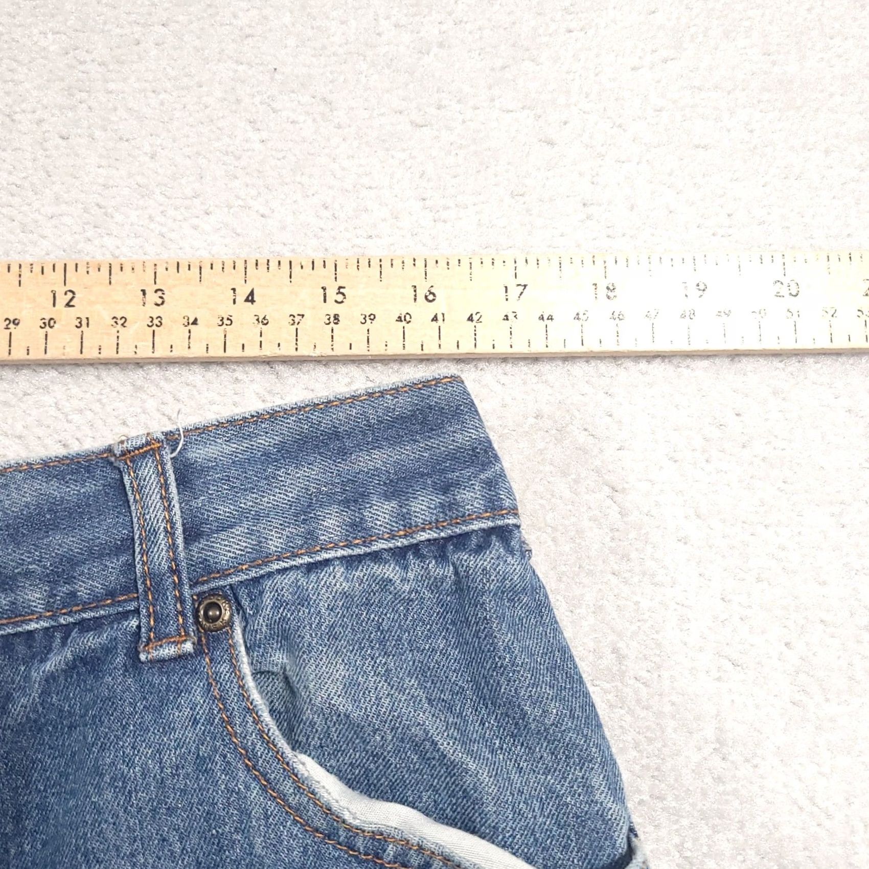 Vintage Vintage Duke Haband Crop Jeans Womens 32X24 Relaxed Fit Straight Leg Pockets Size 24" / US 00 / IT 34 - 5 Thumbnail