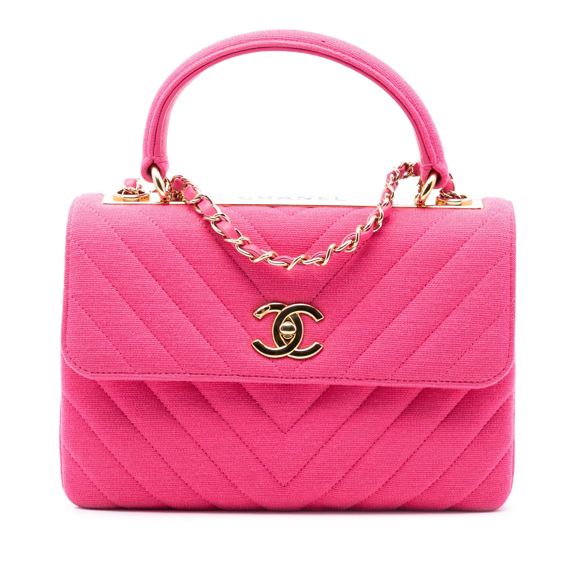 Chanel Small Chevron Jersey Trendy CC Top Handle Flap Size ONE SIZE - 1 Thumbnail