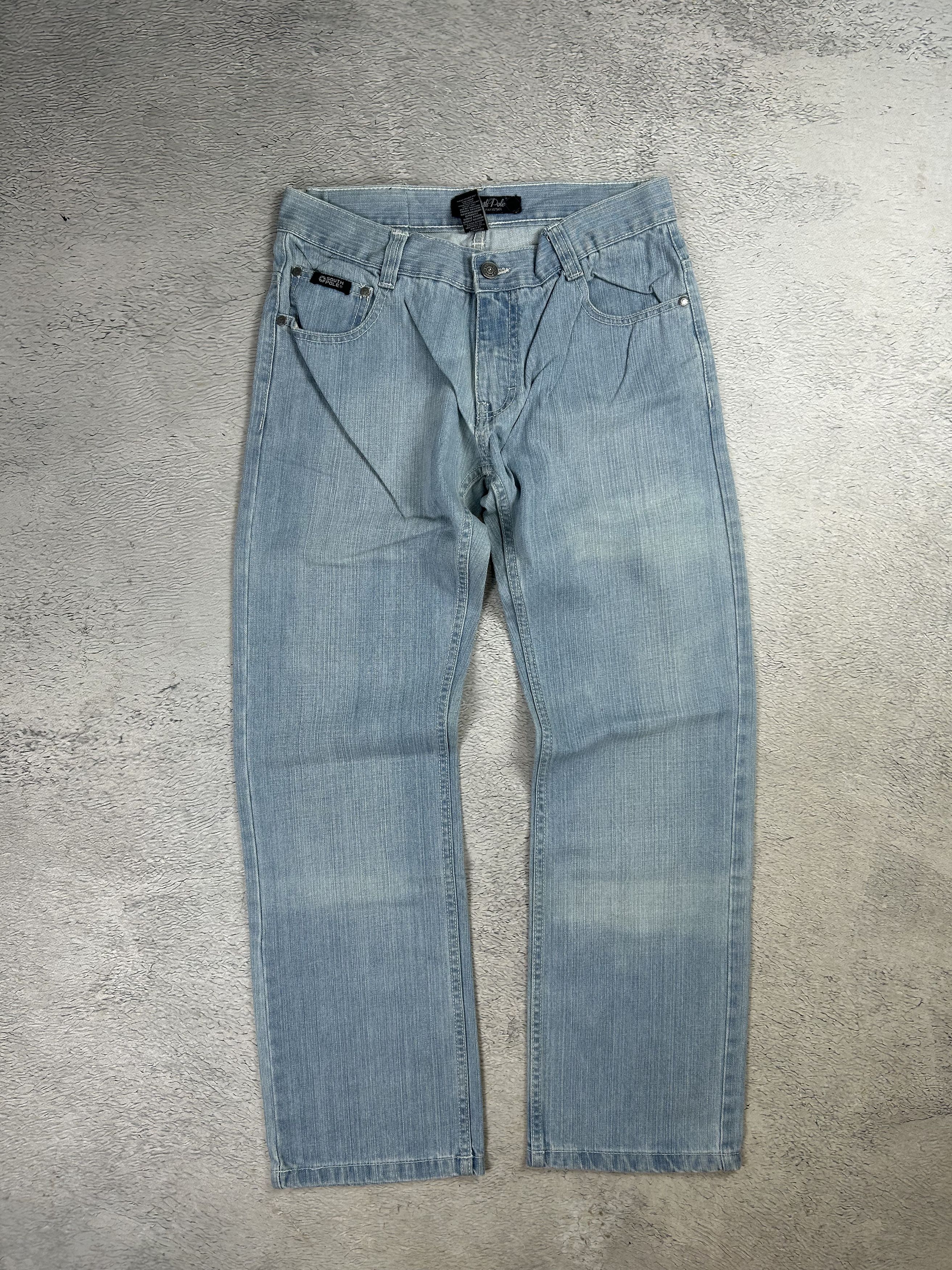 JNCO × Southpole Southpole Vintage Jeans Baggy Skate Logo Blue Denim Wide Leg Size US 30 / EU 46 - 3 Thumbnail