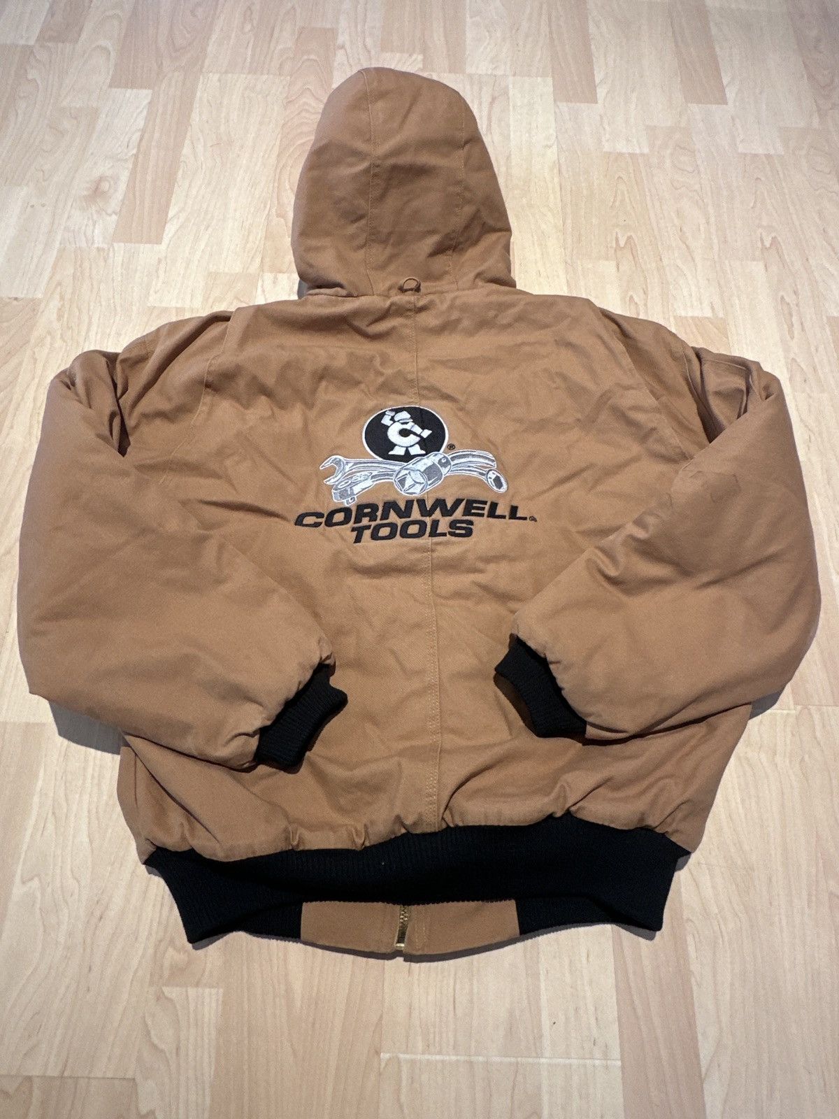 Carhartt × Vintage Vintage 90s y2k embroidered Carhartt Workwear Zipup Jacket Size US L / EU 52-54 / 3 - 5 Thumbnail