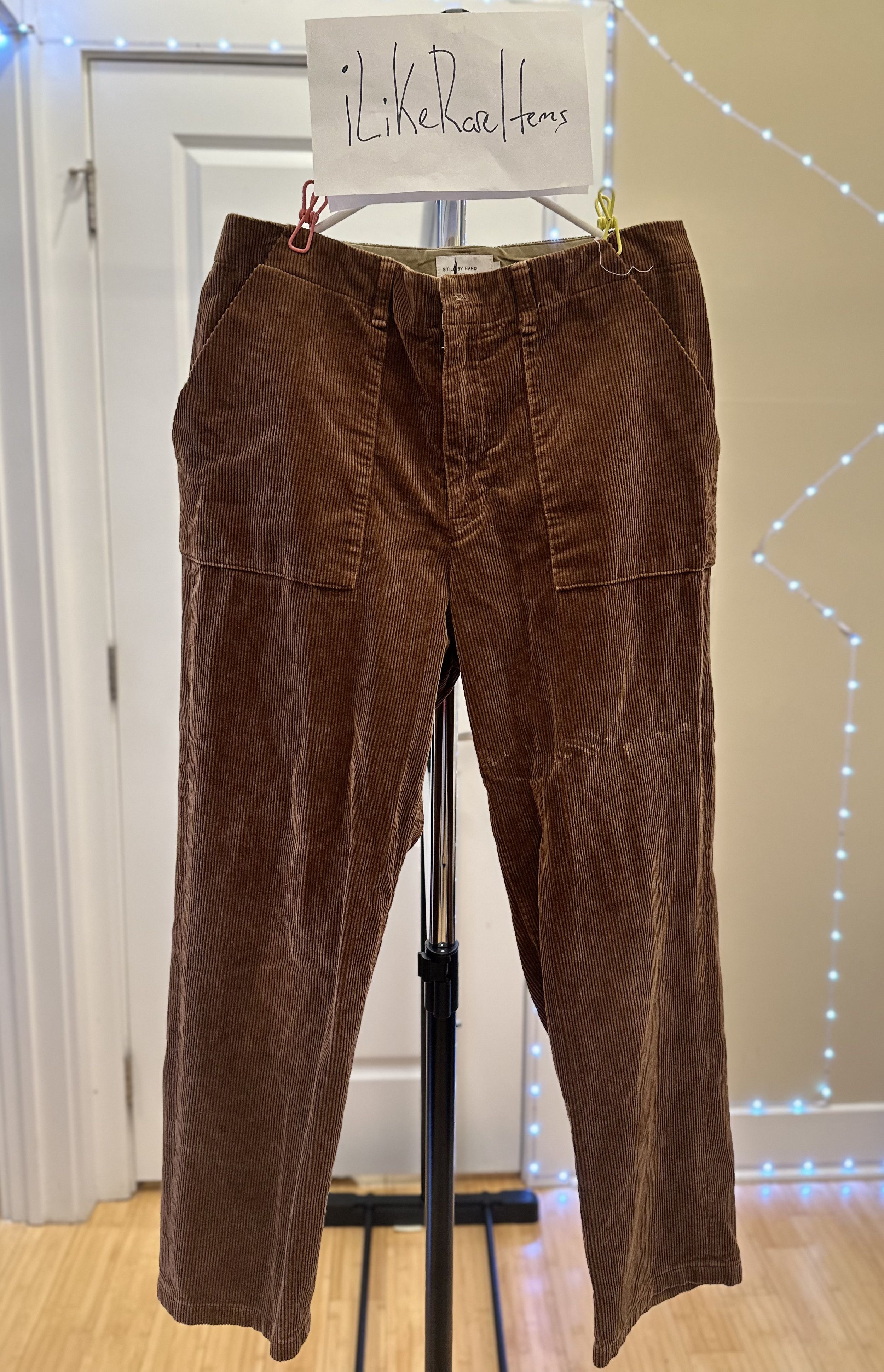 STILL BY HAND Still by Hand Corduroy Wide Pant khaki / tan / brown Size US 30 / EU 46 - 2 Thumbnail
