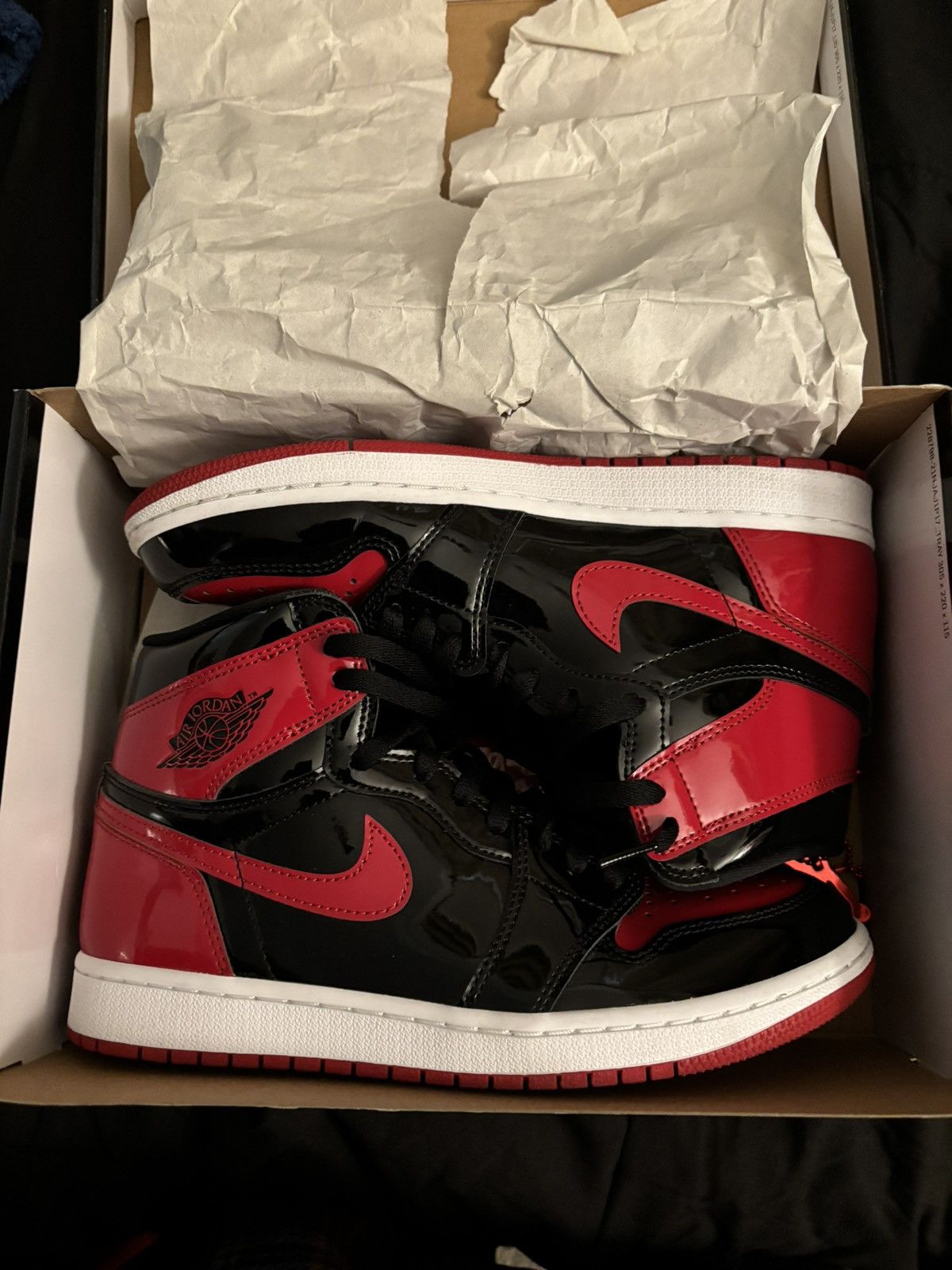 Patent Bred Jordan 1