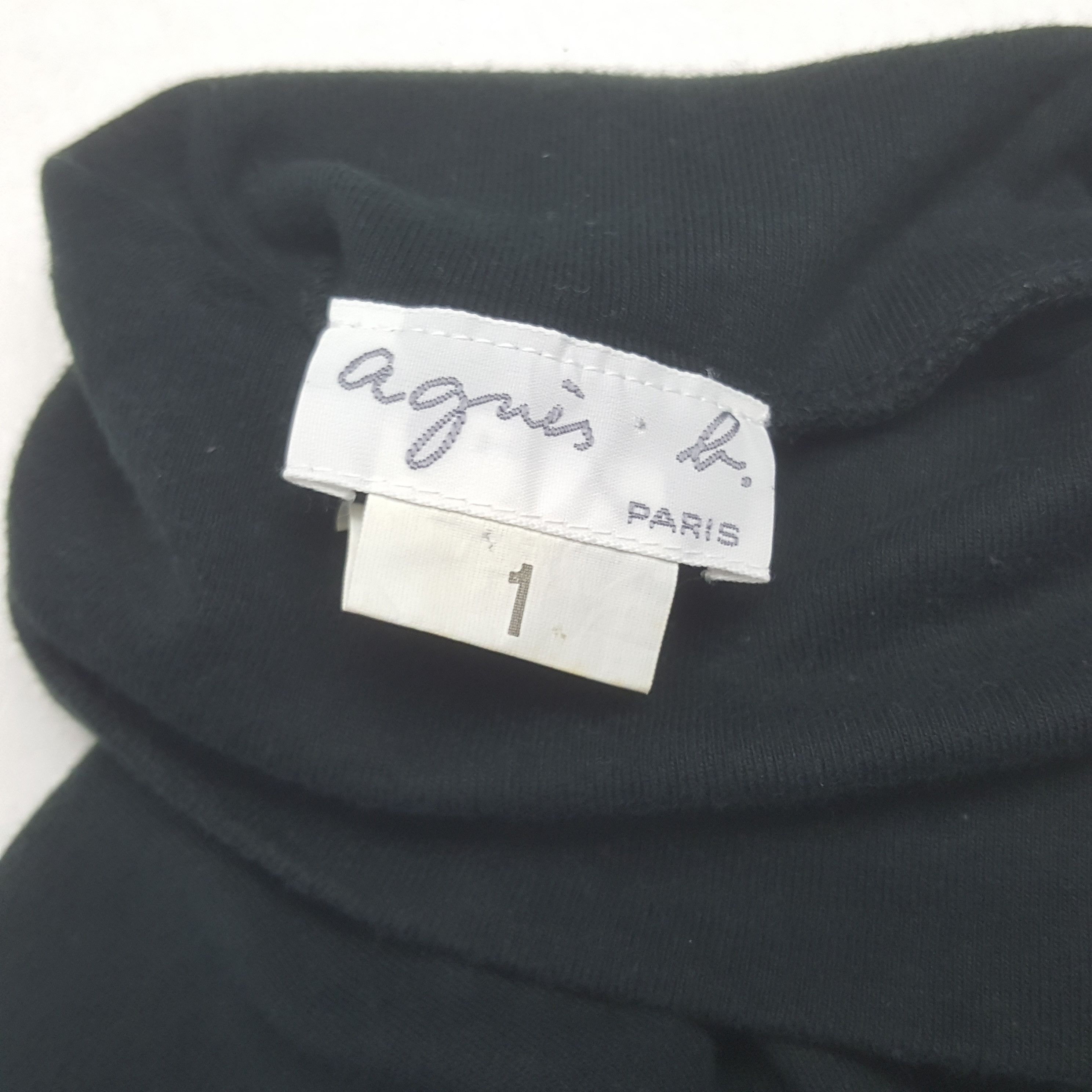 agnes b. Vintage Agnes B Back Plain Turtleneck T-shirt Size US S / EU 44-46 / 1 - 4 Thumbnail