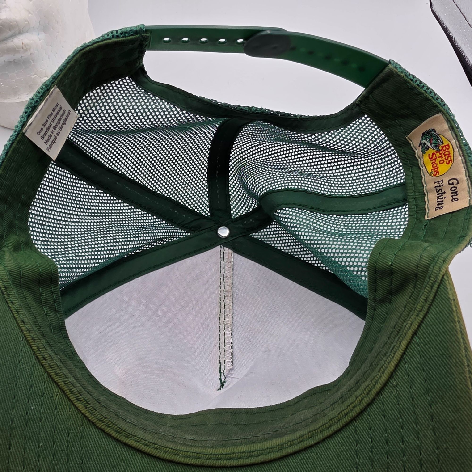 Bass Pro Shops Bass Pro Shops Green Trucker Hat With Mesh Back Snapback Out Size ONE SIZE - 10 Thumbnail