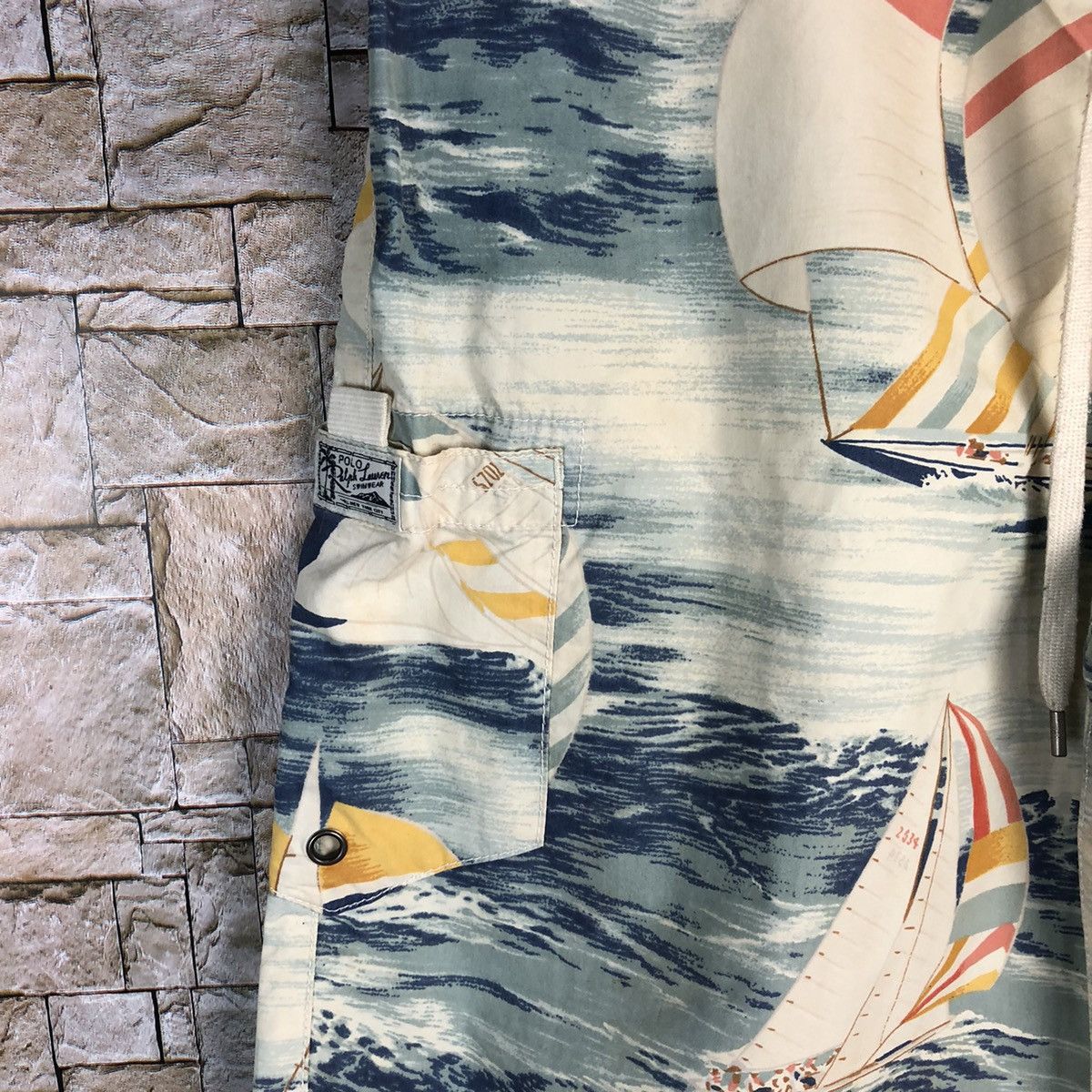 Polo Ralph Lauren Polo Ralph Lauren Sailboat Nautical Beach Shorts Yacht #A137 Size US 30 / EU 46 - 4 Thumbnail