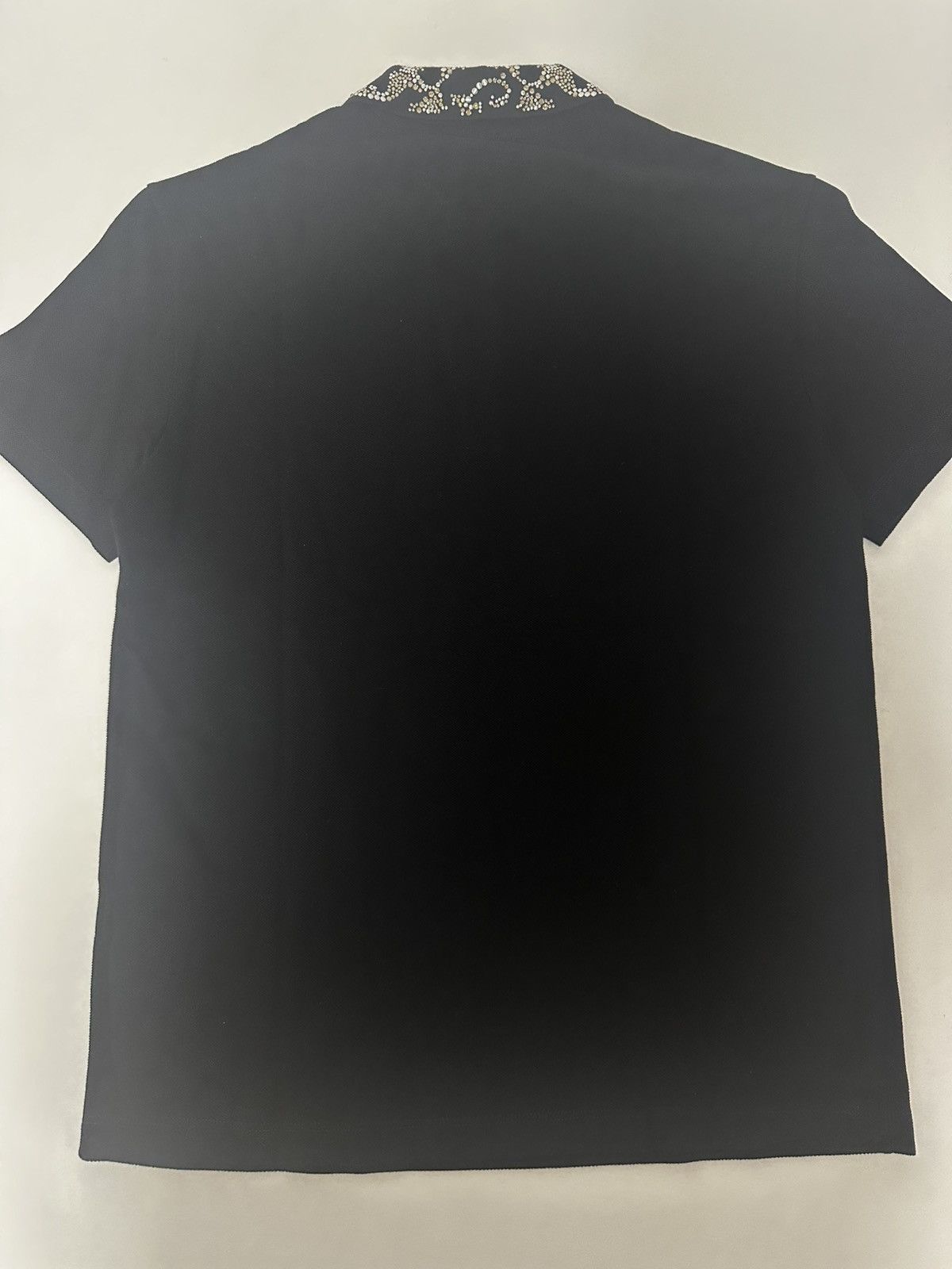 Versace Versace Black Embroidered Polo Shirt Size US S / EU 44-46 / 1 - 9 Thumbnail