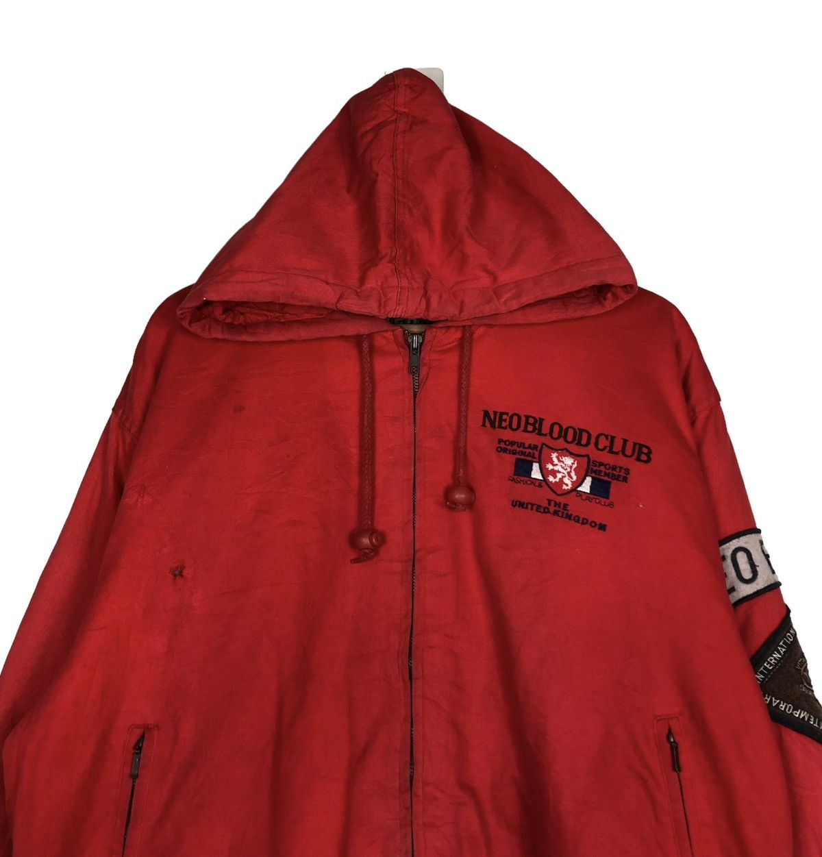 Japanese Brand 🔥VINTAGE RIOT RIOT BOMBER JACKET NEO BLOOD BIG LOGO JAPAN Size US M / EU 48-50 / 2 - 3 Thumbnail