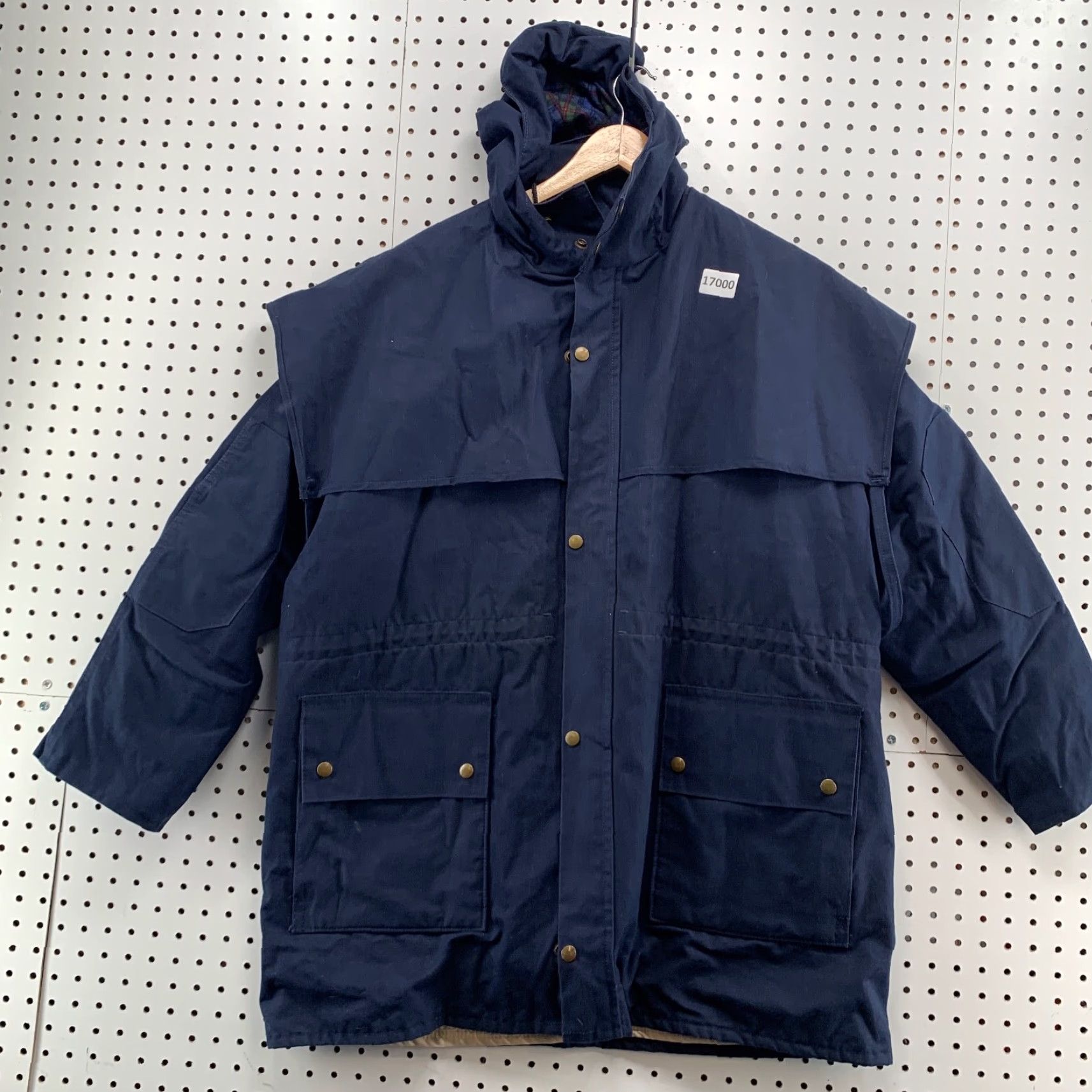 Vintage VINTAGE Australian Stockman Outfitters Hooded Coat Parka Mens L Blue Casual Winter Size US L / EU 52-54 / 3 - 5 Thumbnail