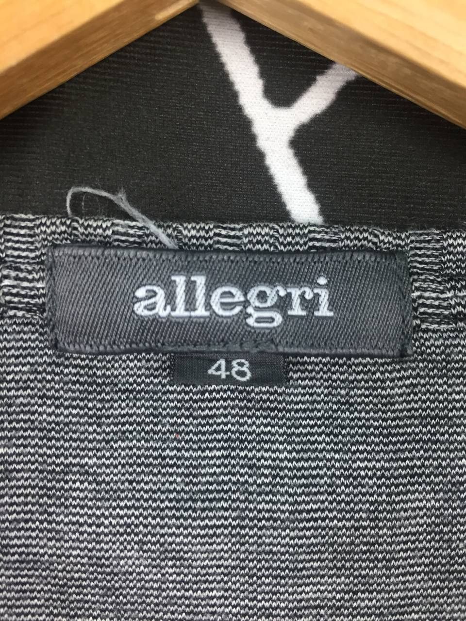 Allegri Vtg Allegri Ribbed Knit V-Neck Long Sleeve Designer Tee Size US M / EU 48-50 / 2 - 6 Thumbnail