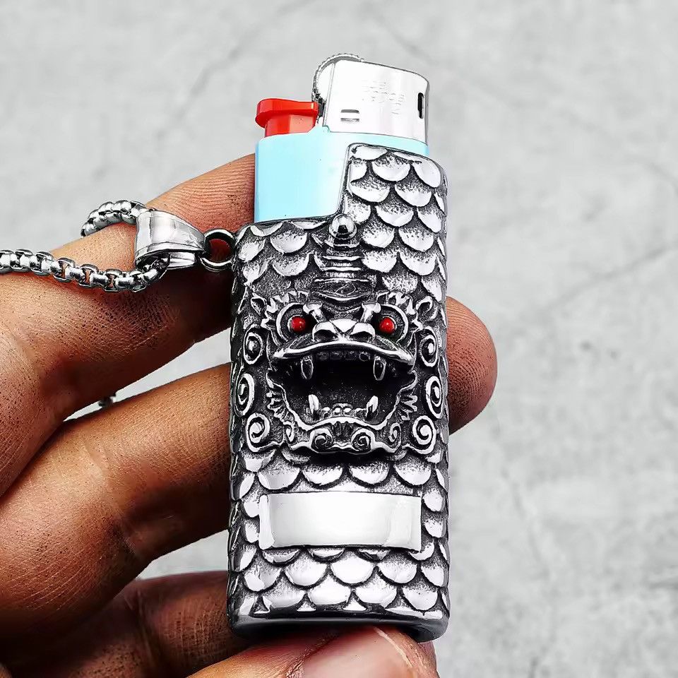 Jewelry Mythical Beasts Men Pendant + 60 cm chain Size ONE SIZE - 7 Thumbnail