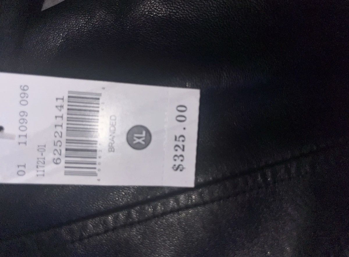 Rocawear Rocawear Men's Black Leather Bomber Jacket Size US XL / EU 56 / 4 - 3 Thumbnail