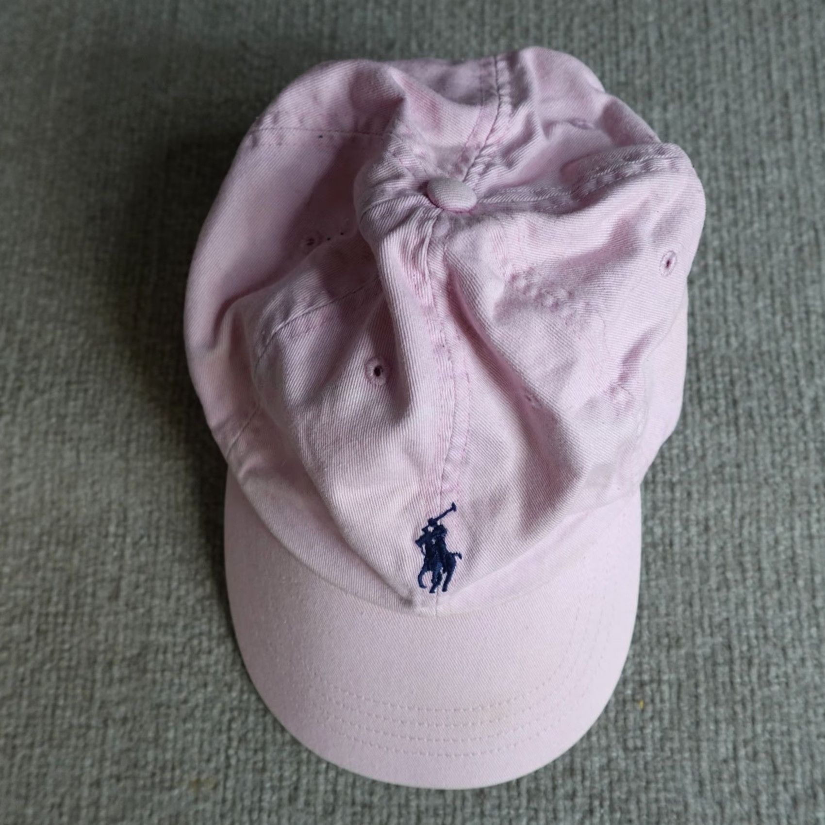 Polo Ralph Lauren VINTAGE Polo Ralph Lauren Hat Pink Dadhat Leather Strapback Baseball Cap Cotton Adjustable Men Pink 90s? Size US M / EU 48-50 / 2 - 2 Thumbnail