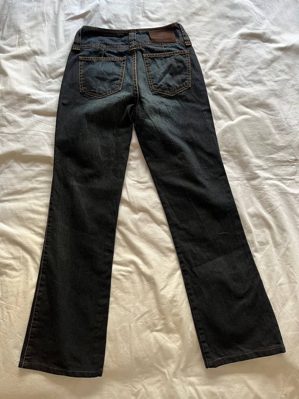 Hugo Boss × Vintage Boss W26/L30 vintage women's flared low rise Y2K jeans Size 26" / US 2 / IT 38 - 6 Thumbnail
