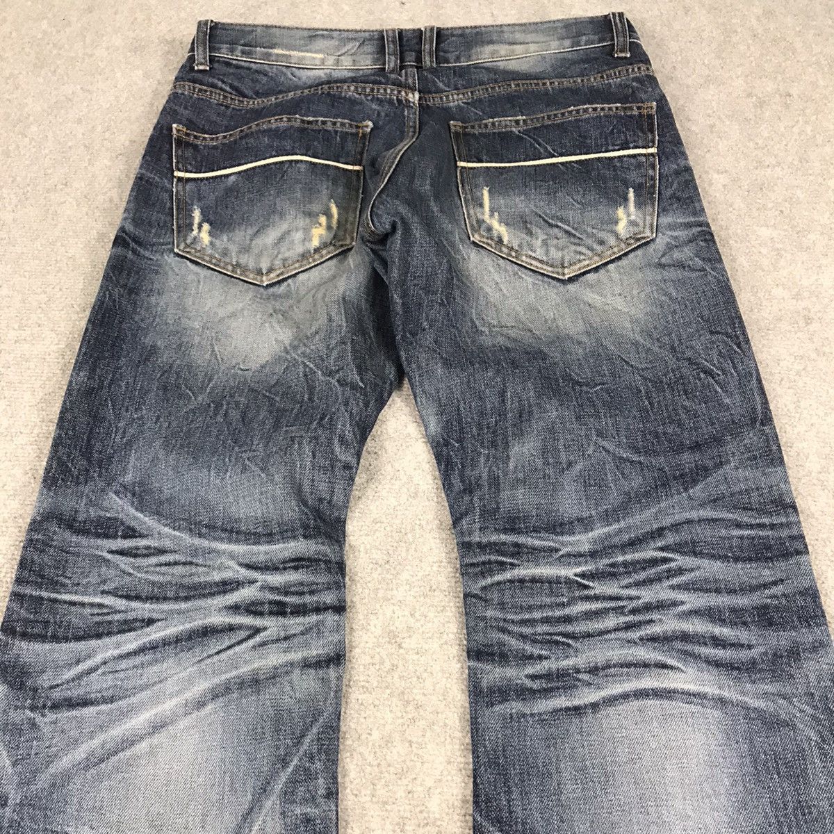 If Six Was Nine × Japanese Brand JAPAN STYLE IMPROVES BLUE DENIM PANTS Size US 32 / EU 48 - 11 Thumbnail