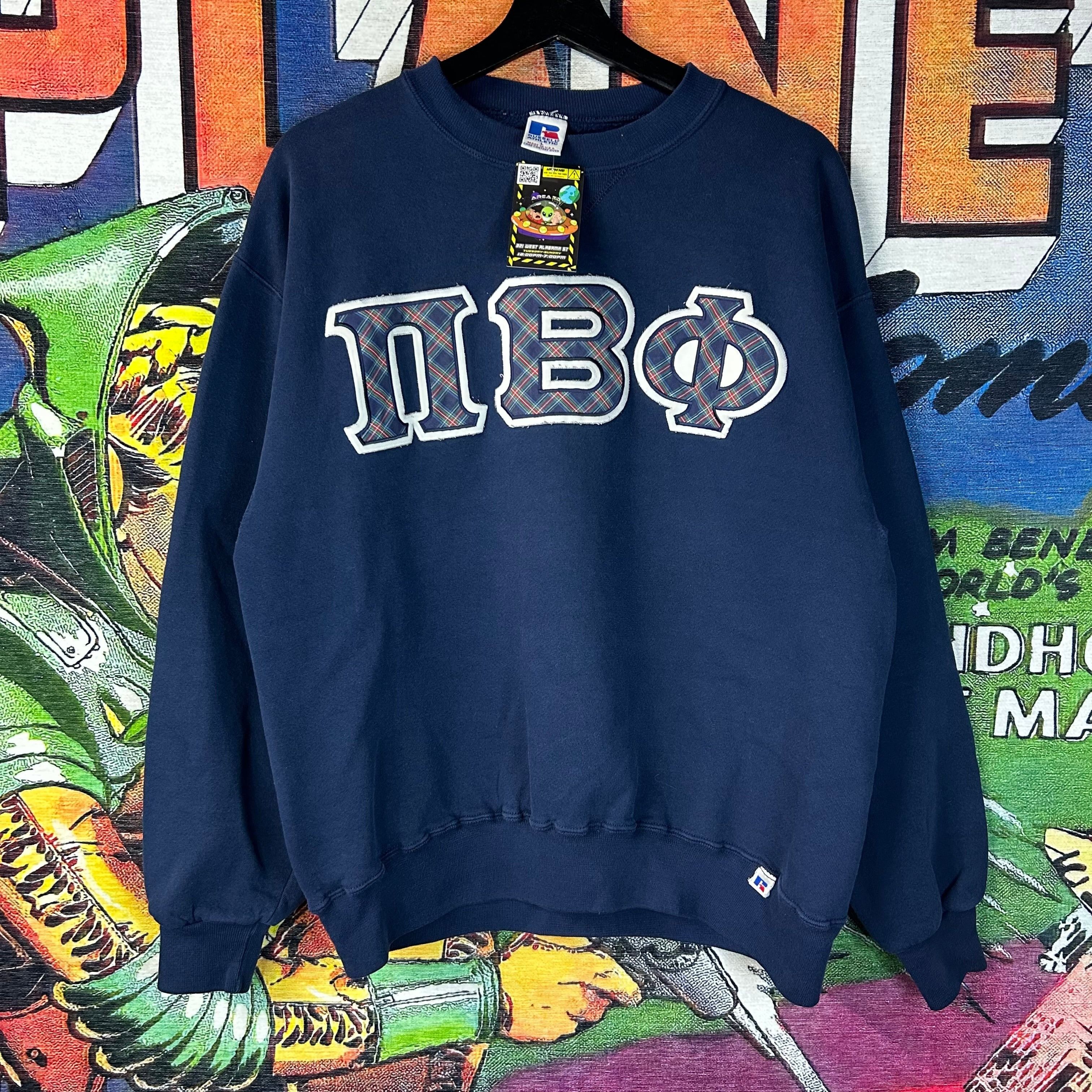 Russell Athletic Vintage 90s Russell Athletic PHI BETA PHI Sweatshirt Size L Size US L / EU 52-54 / 3 - 1 Thumbnail