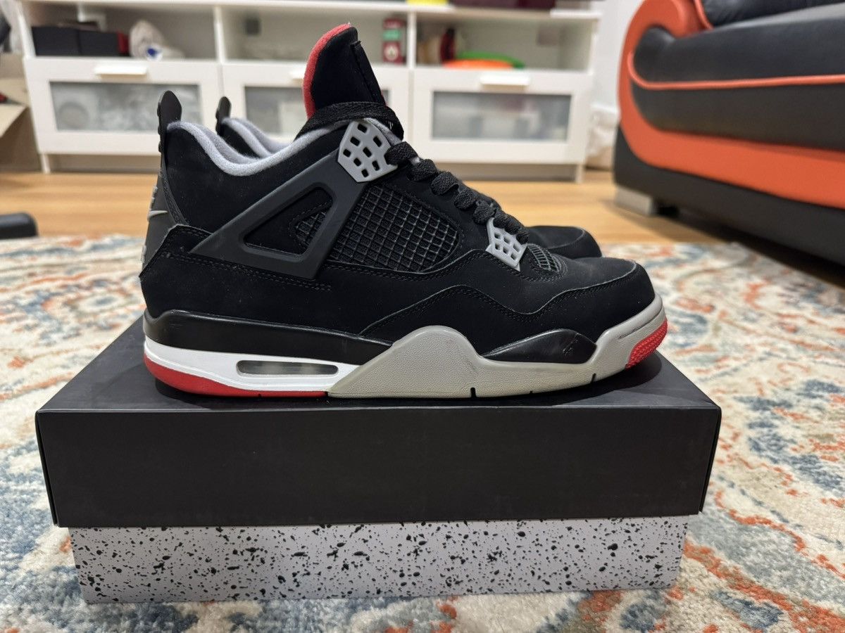 Jordan Brand Jordan 4 Retro Bred 2019 - Size 10 Size US 10 / EU 43 - 3 Thumbnail
