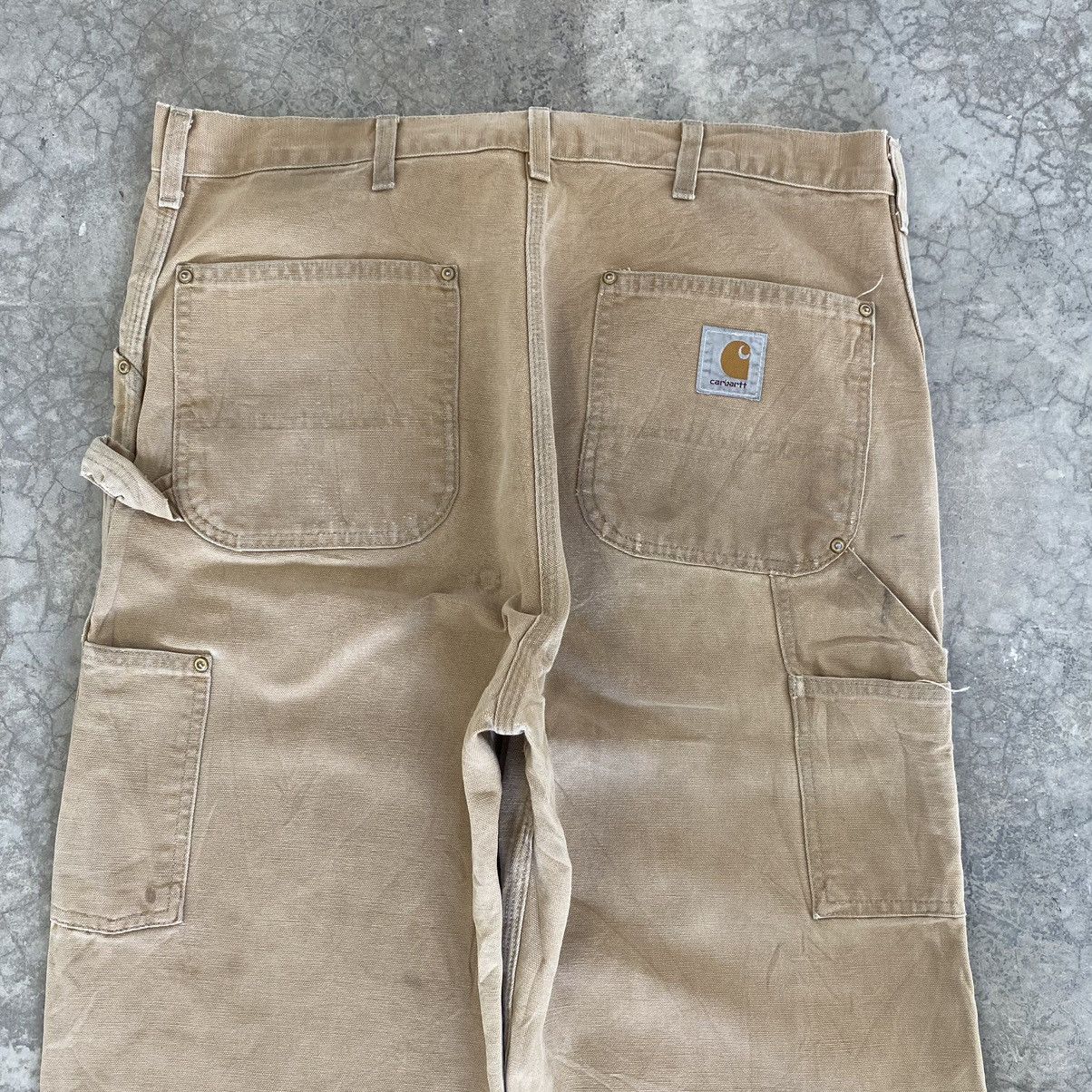 Carhartt VTG Carhartt Double Knee Faded Tan Dirty Carpenter Pants Size US 36 / EU 52 - 21 Thumbnail