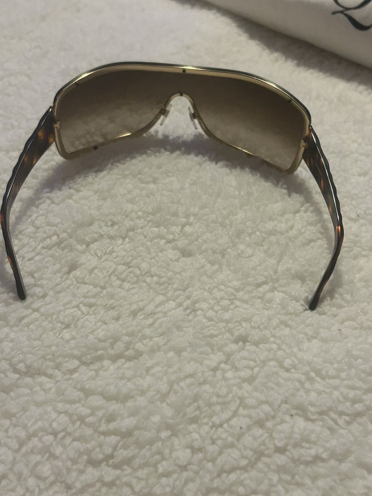 Chanel Chanel tortoise shell gold brown mask sunglasses vintage Size ONE SIZE - 11 Thumbnail