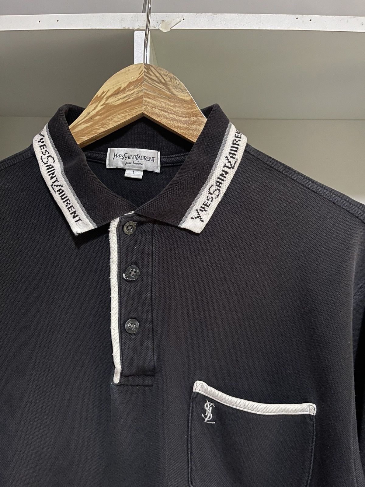 Yves Saint Laurent Vintage Distressed Yves Saint Laurent Size US L / EU 52-54 / 3 - 2 Thumbnail