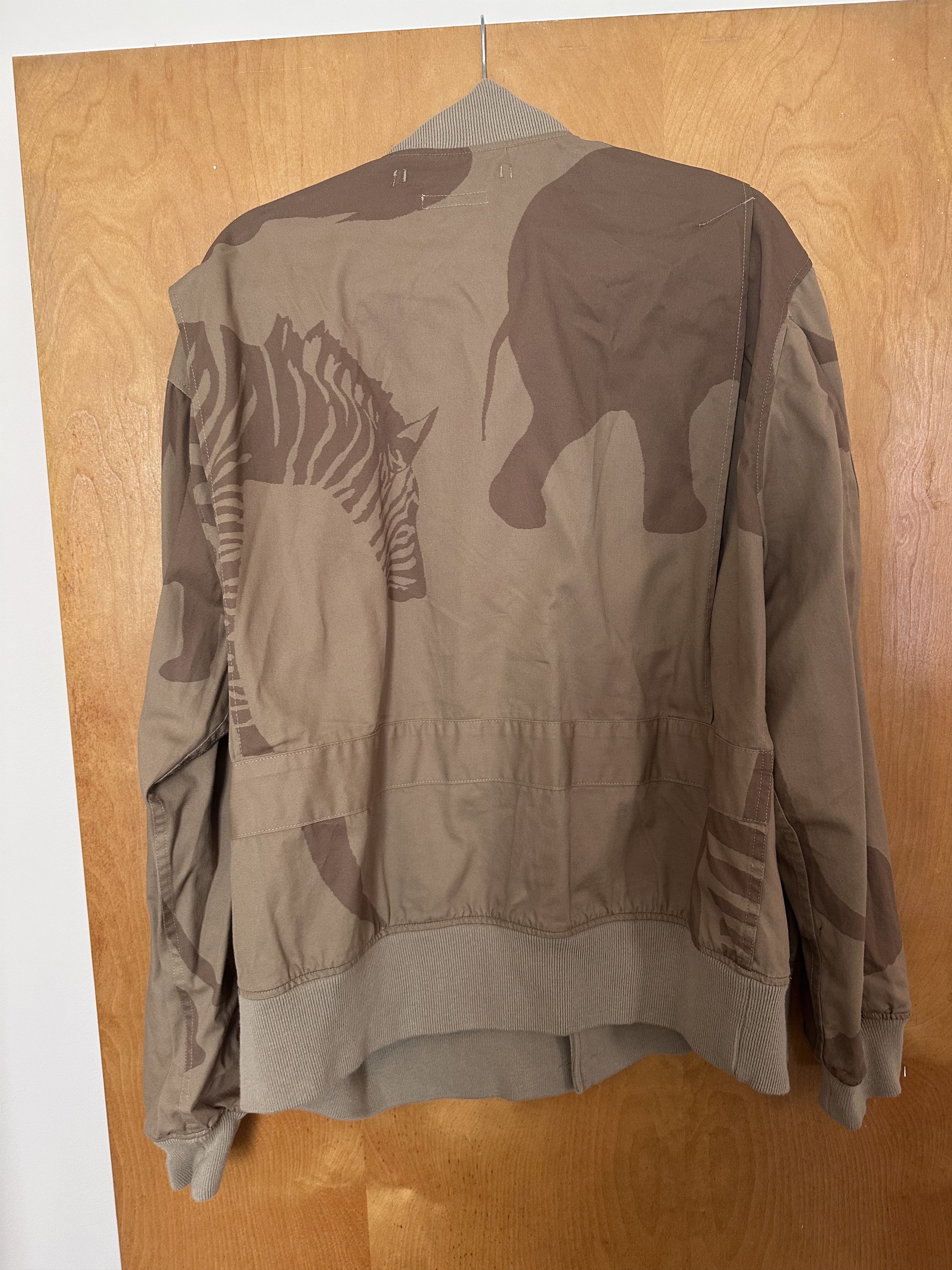 Engineered Garments A-1 Jacket - Khaki Animal Print Cotton Flat Twill Size US L / EU 52-54 / 3 - 3 Thumbnail