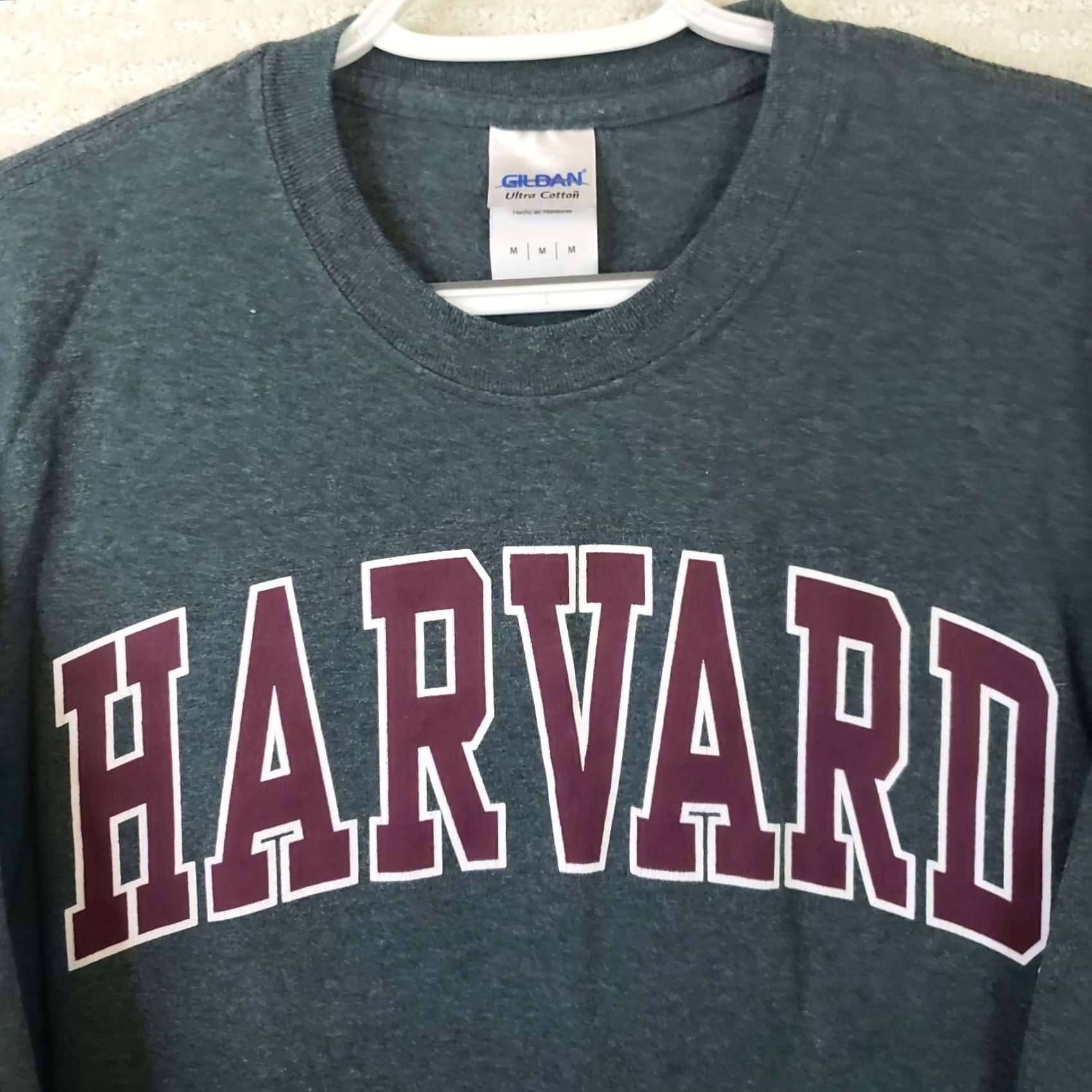 Vintage Harvard University T-Shirt Men's M Dark Gray Red White Letters School University Size US M / EU 48-50 / 2 - 3 Thumbnail