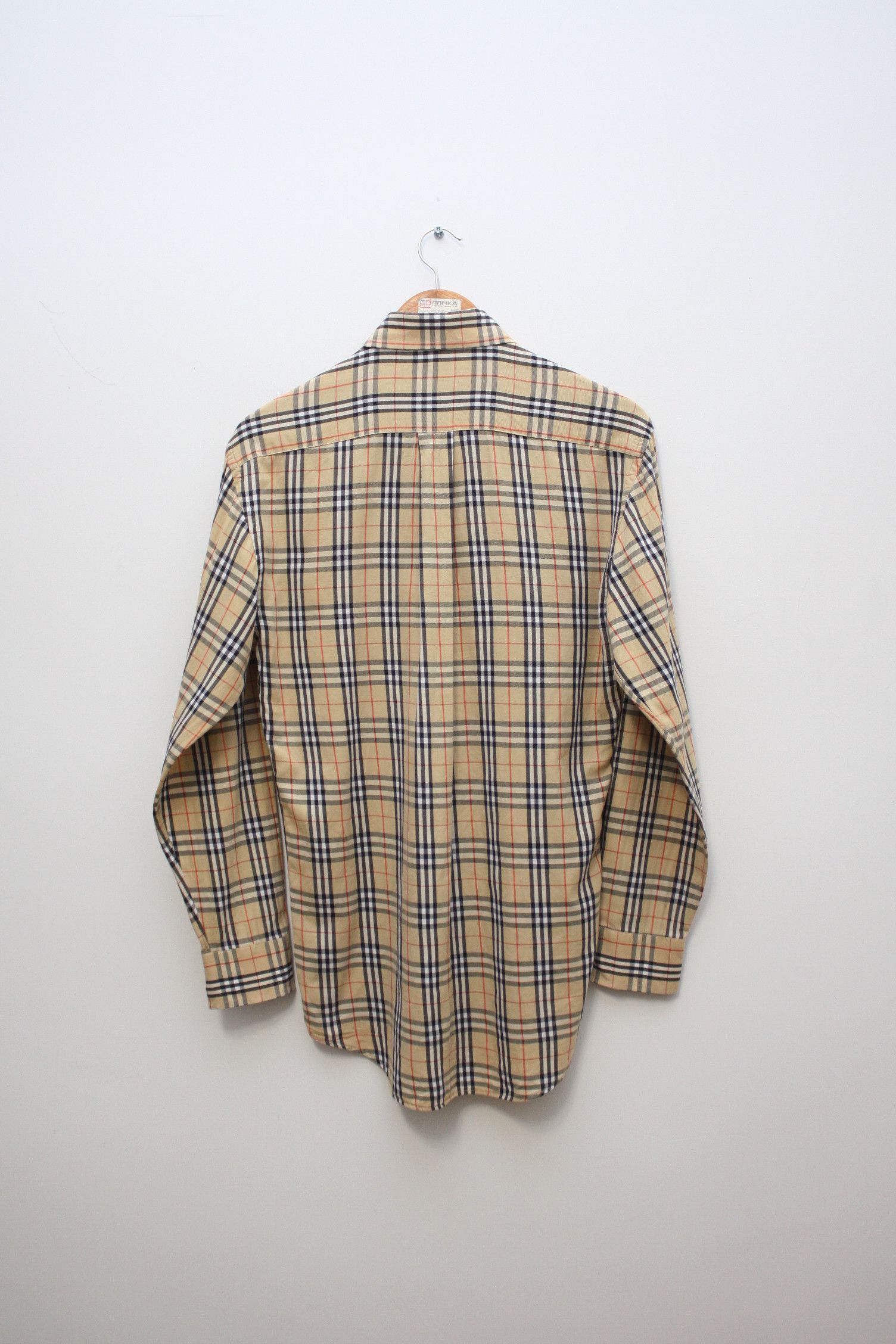 Burberry Burberry Nova Check Beige Longsleeve Shirt Men's S Size US S / EU 44-46 / 1 - 4 Thumbnail