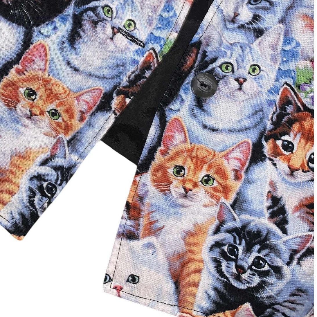 Other Handmade Cat Tapestry Fabric Button Vest Sleeveless Top M/L Size L / US 10 / IT 46 - 8 Thumbnail