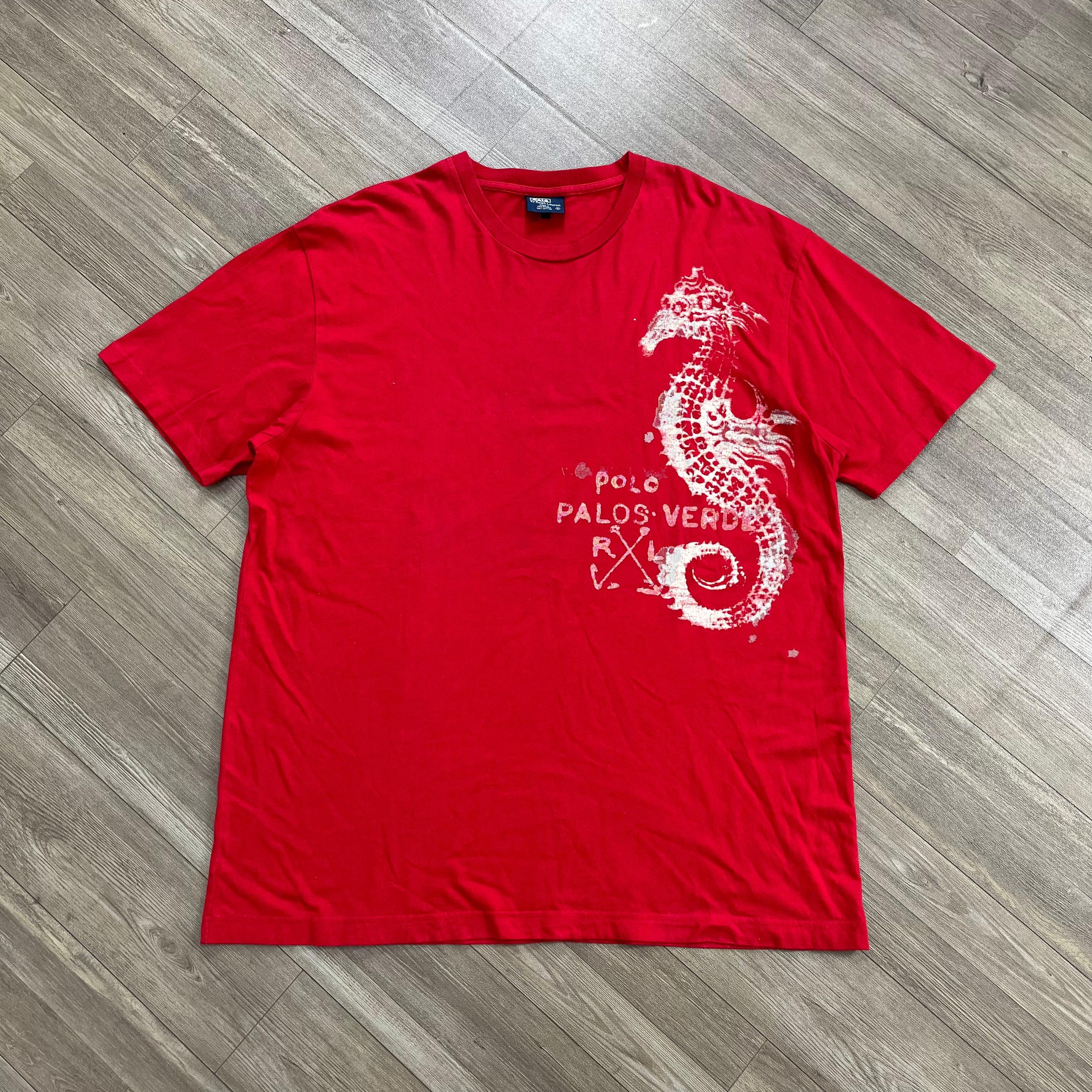 Polo Ralph Lauren Archive Vintage Polo Ralph Lauren Palos Verde Seahorse Tee Size US L / EU 52-54 / 3 - 1 Thumbnail