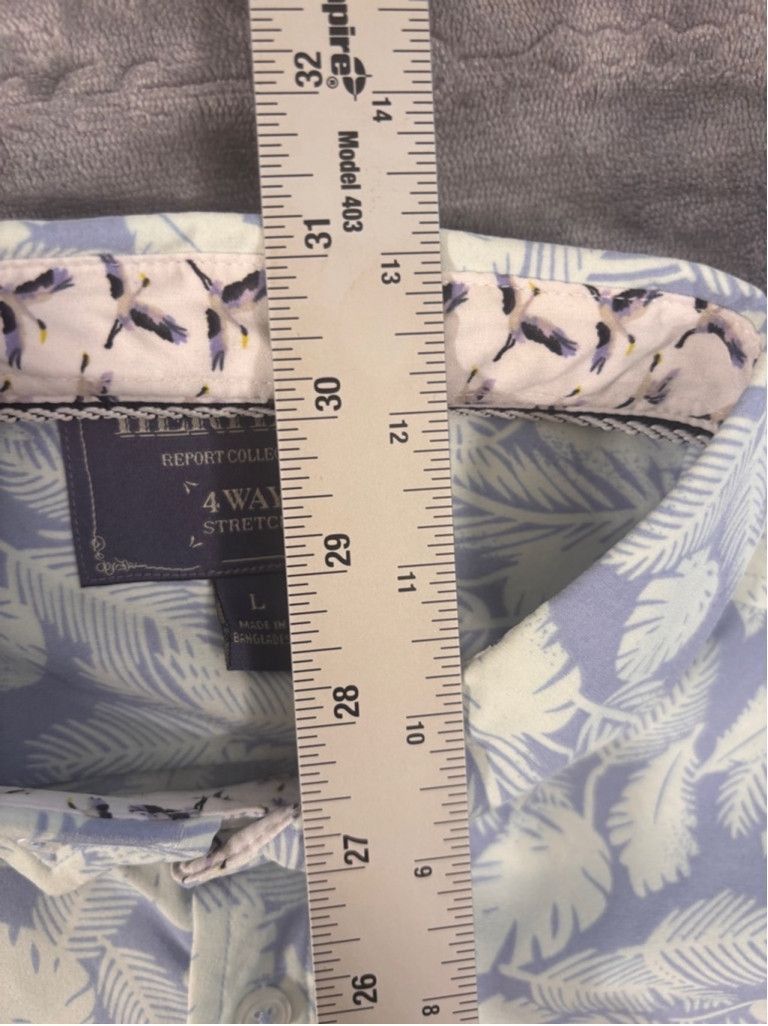 Other Men's Heritage Button Down Shirt Size L Blue Floral Size US L / EU 52-54 / 3 - 5 Thumbnail