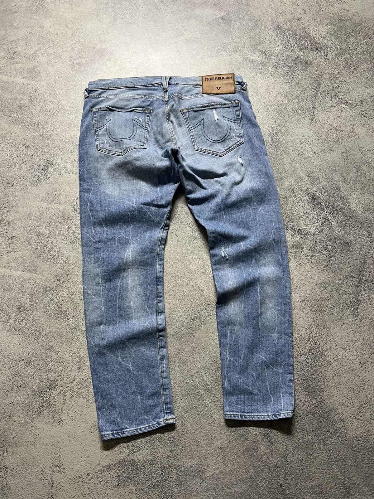 True Religion × Vintage Vintage Y2k True Religion 💙 Blue Denim Jeans 00’s Size 31" - 4 Thumbnail
