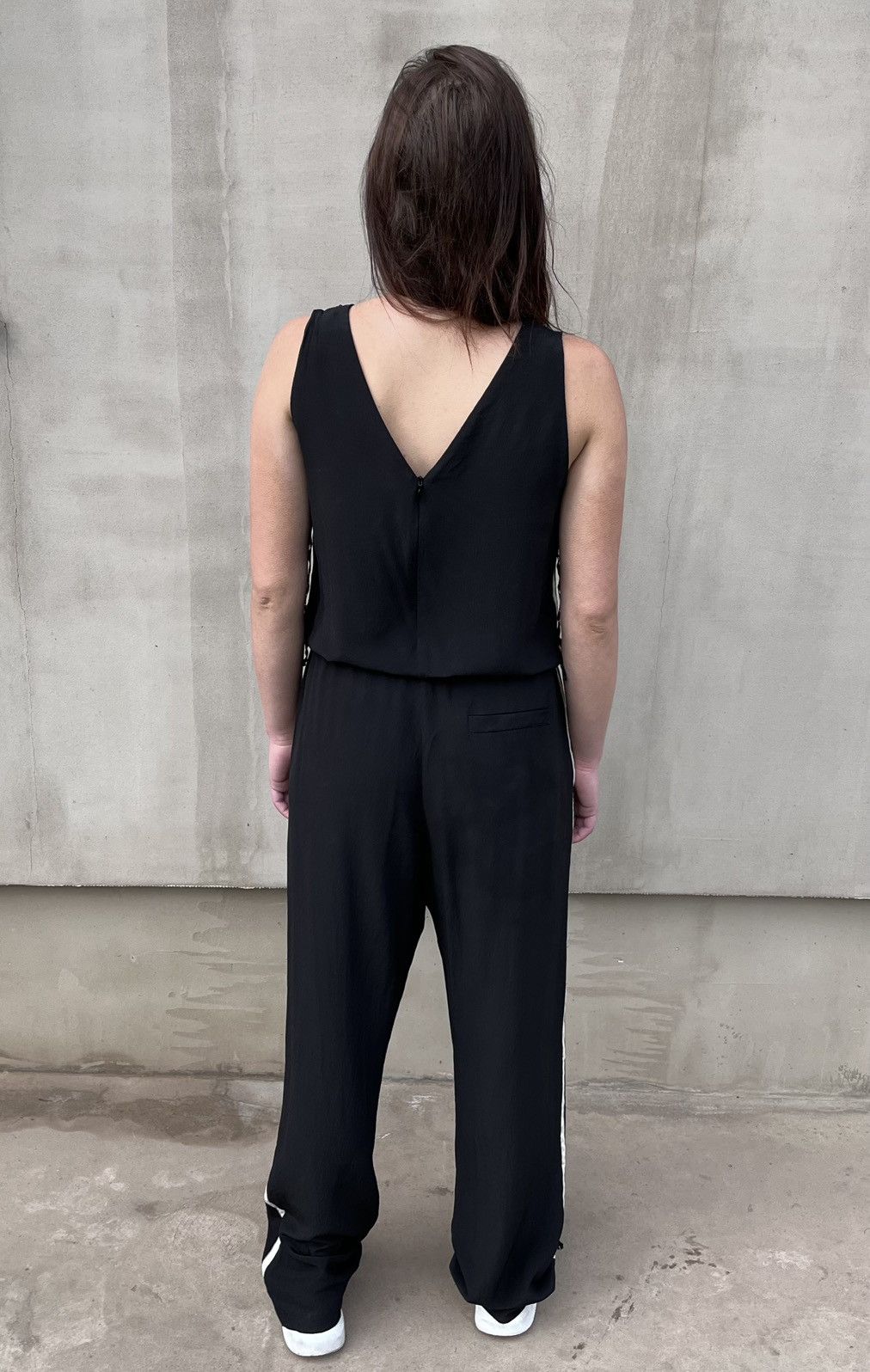 Brunello Cucinelli Brunello Cucinelli Jumpsuit Silk Crepe De Chine Shiny SizeL Size 30" / US 8 / IT 44 - 2 Thumbnail