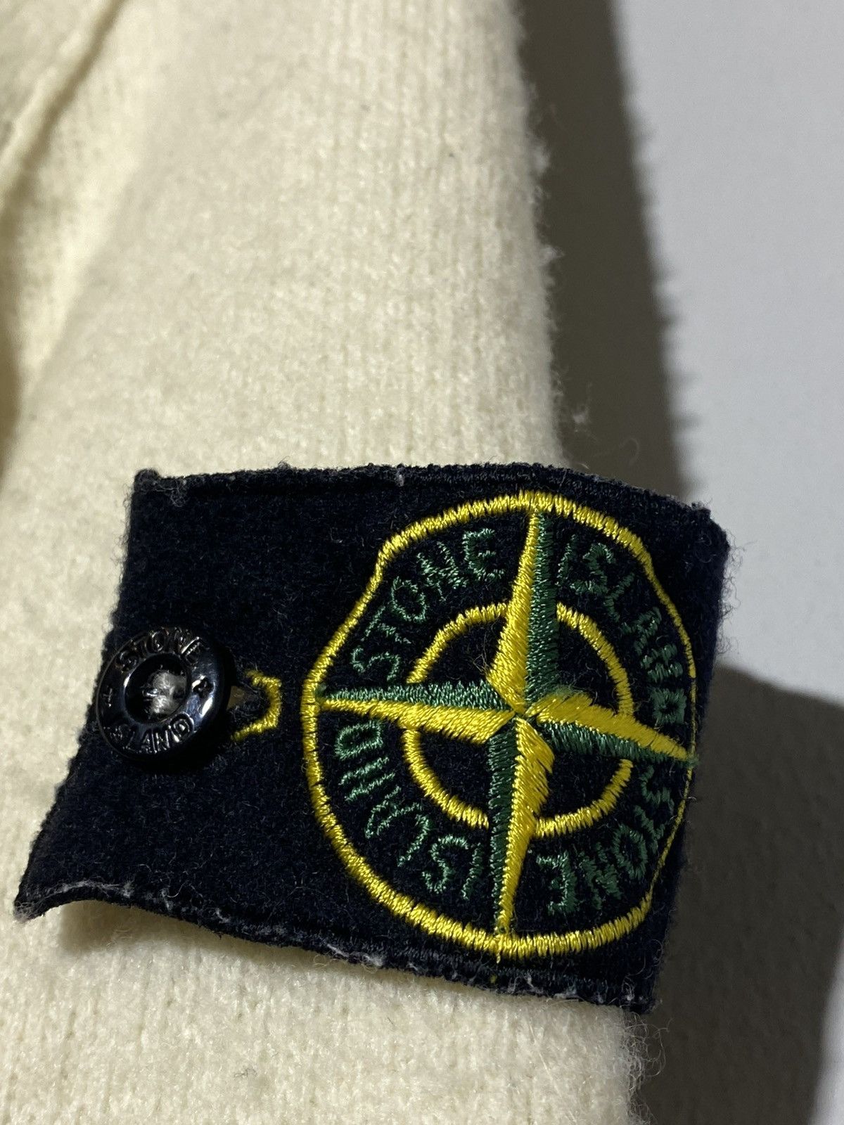 Stone Island Vintage Stone Island Wool Creamy Sweater Rare Item Size US S / EU 44-46 / 1 - 11 Thumbnail