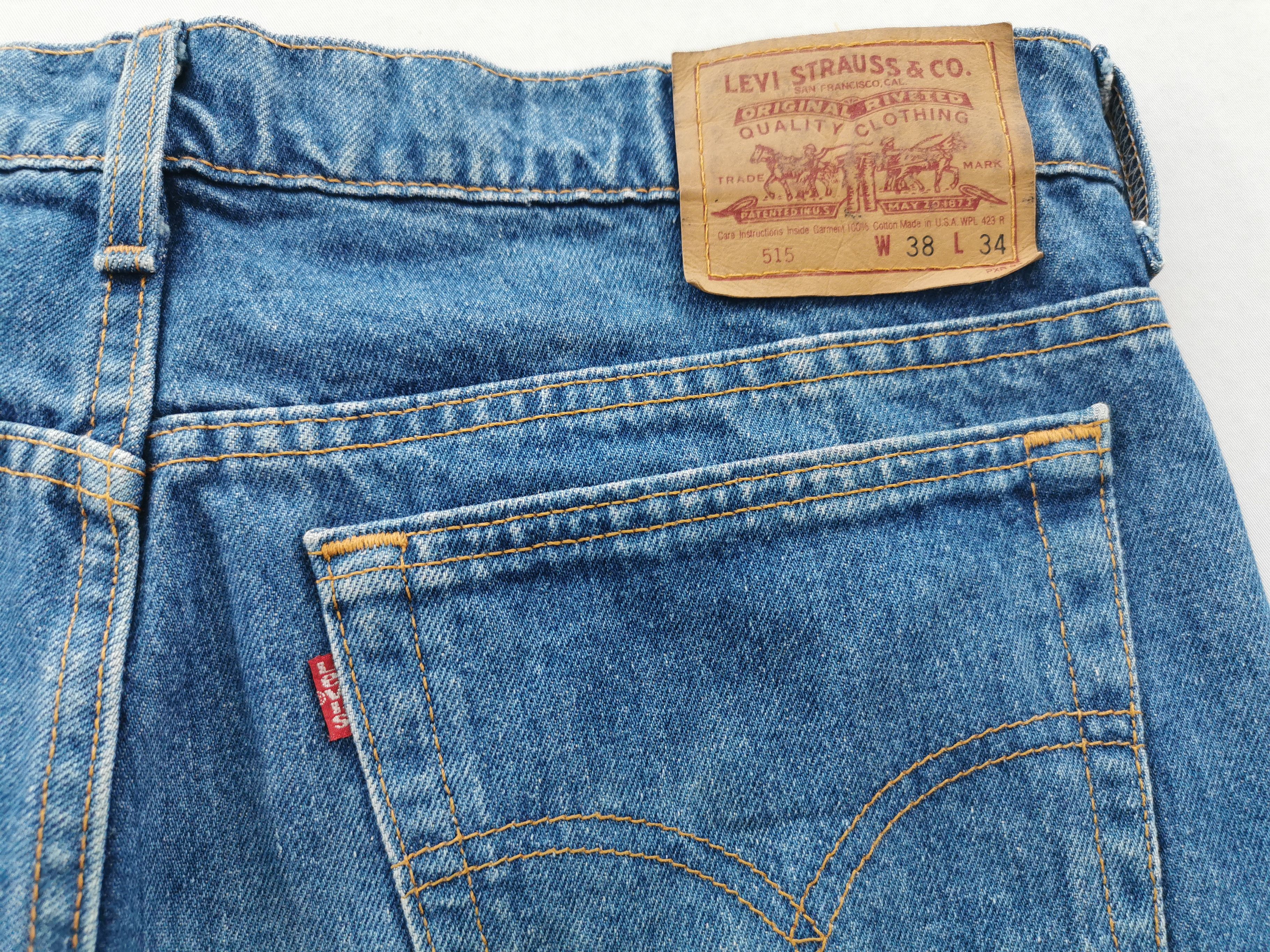 Levi's Vintage 90's Levis Lot 515 Denim Jeans Made In USA Size US 36 / EU 52 - 7 Thumbnail