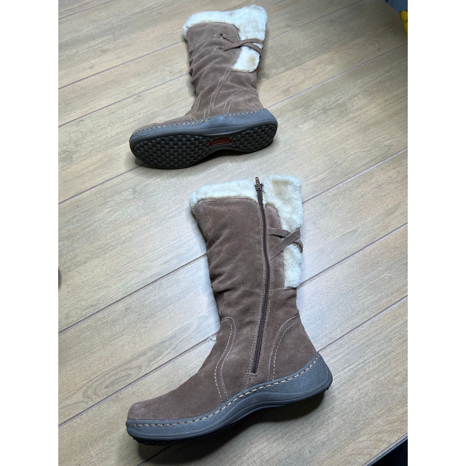 Vintage BareTraps Venture Women’s Brown Faux Fur Lined Boots 9.5 M Size US 9.5 / IT 39.5 - 10 Thumbnail