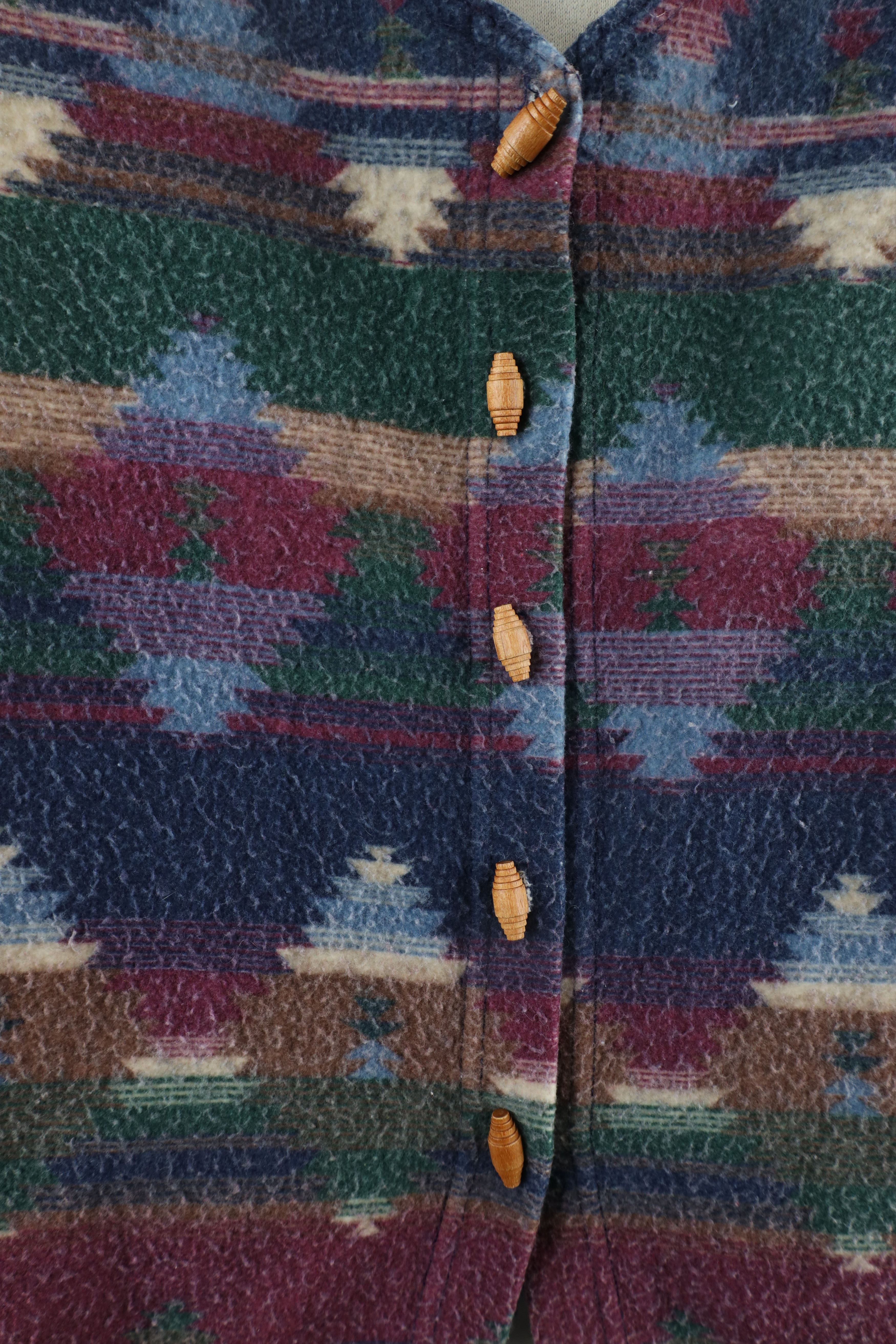 Vintage Vintage 90s Streetwear Fringed Blanket Vest Jacket USA Size L / US 10 / IT 46 - 4 Thumbnail
