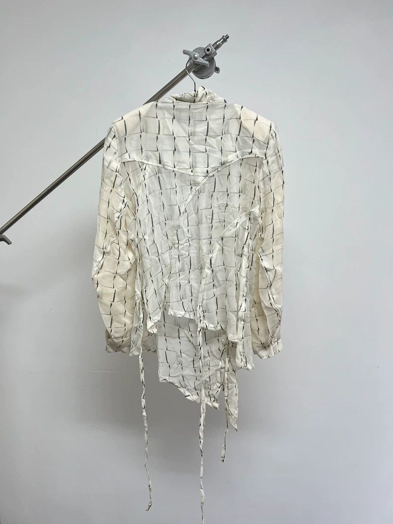 Ann Demeulemeester Ann demeulemeester Plaid Cross Button Shoulder Pad Ribbon Size XS / US 0-2 / IT 36-38 - 6 Thumbnail