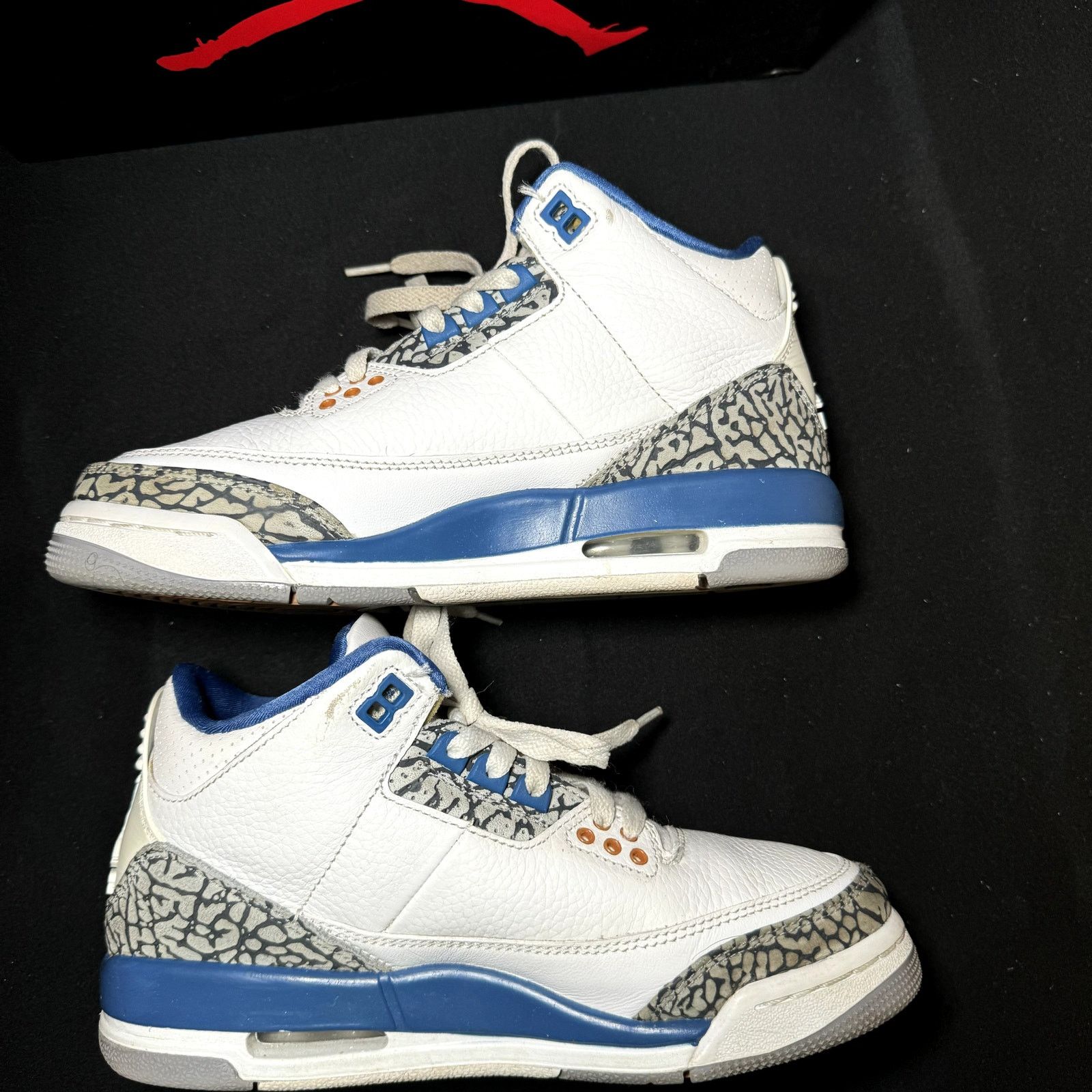 Jordan Brand × Nike Size 5 Air Jordan 3 Retro GS Washington Wizards Men's Shoes Size US 5 / EU 37 - 3 Thumbnail