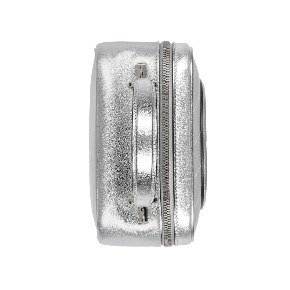 Gucci GUCCI Blondie Silver Metallic Leather Top Handle Bag Size ONE SIZE - 4 Thumbnail