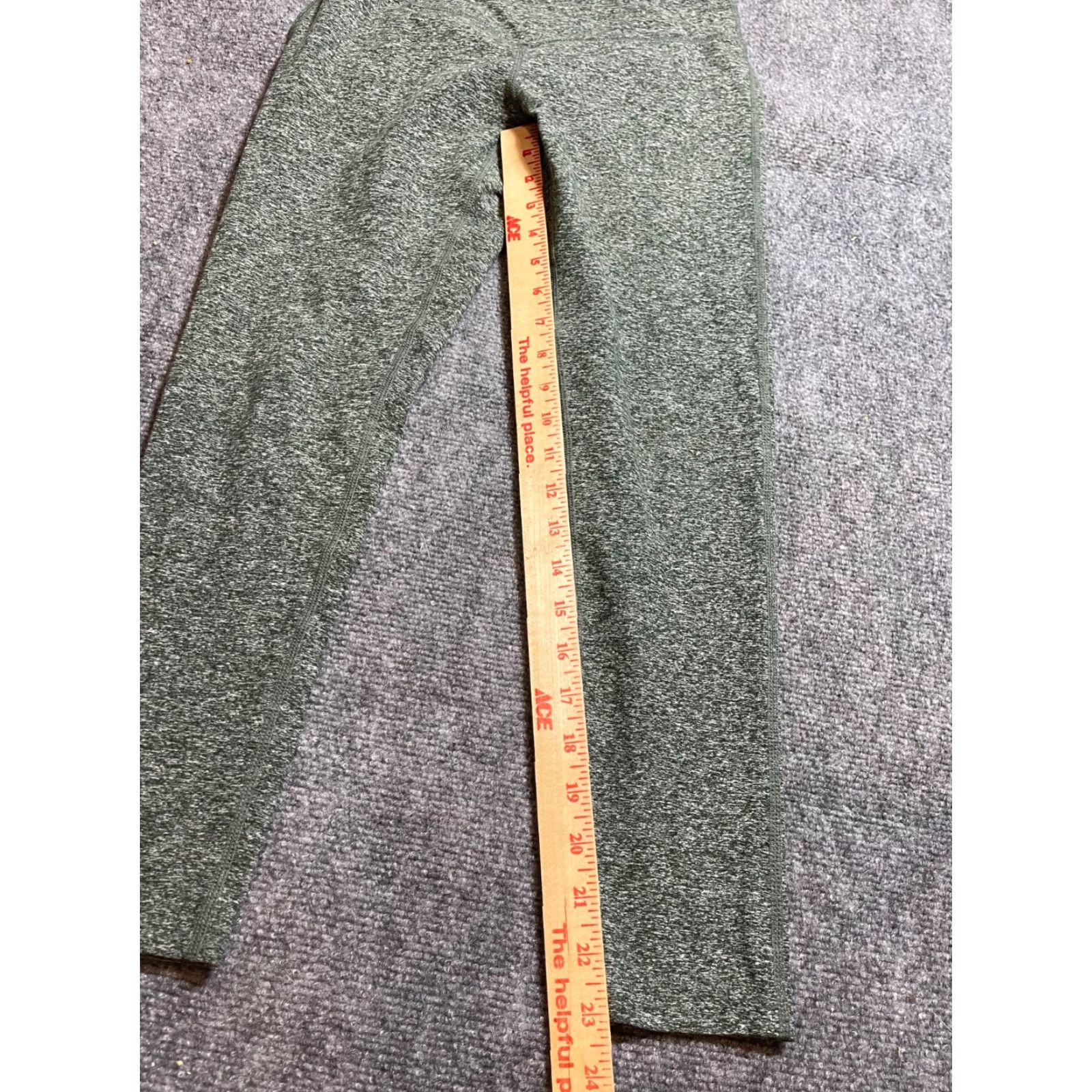 Vintage Zella Leggings Pants Womens S Green Slimming Shaping Breathable Stretch Activewear Size 28" / US 6 / IT 42 - 2 Thumbnail
