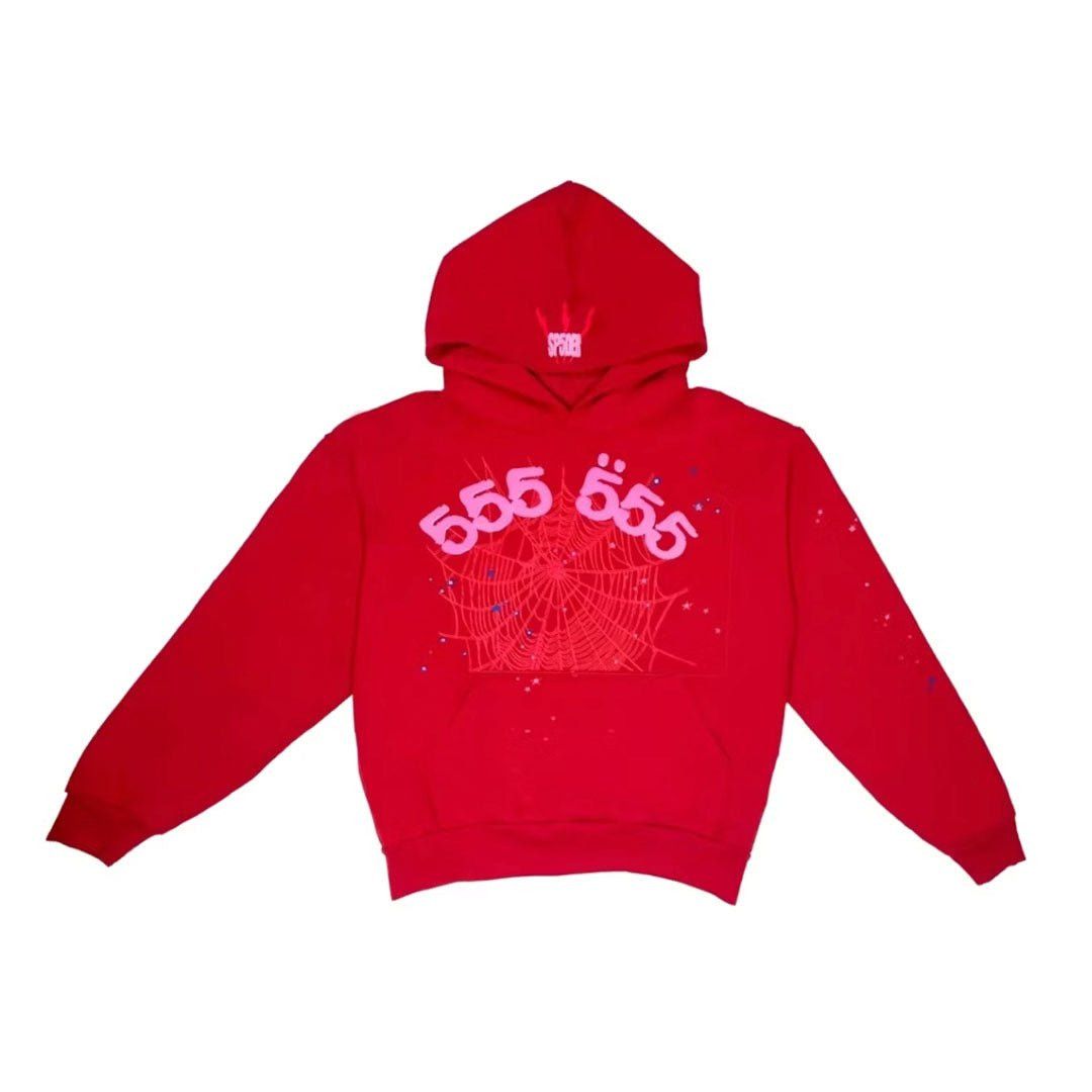 Sp5der Worldwide Red Angel Number 555 Hoodie Size US XL / EU 56 / 4 - 1 Preview