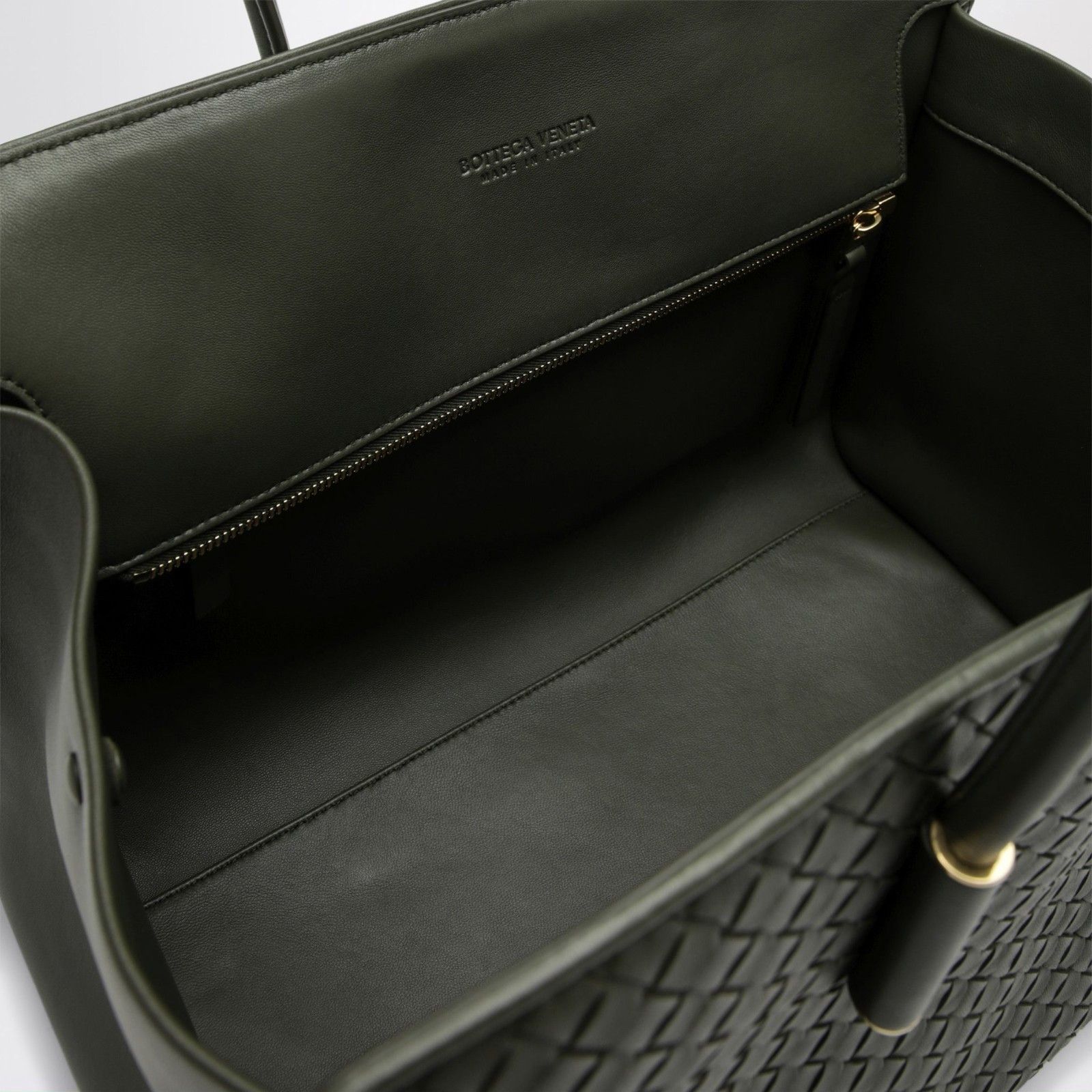 Bottega Veneta BOTTEGA VENETA Green Leather Barbara Medium Tote Bag New & A Size ONE SIZE - 4 Thumbnail