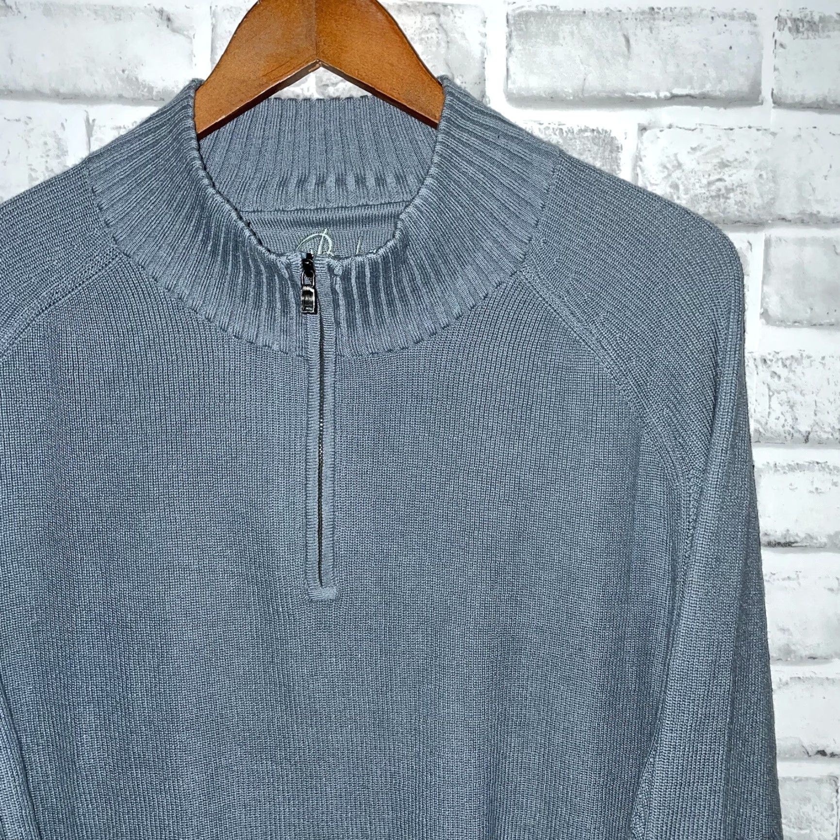 Tommy Bahama Tommy Bahama Jacket Mens 2XL Gray Wool Half-Zip Overcoat Size US XXL / EU 58 / 5 - 2 Thumbnail