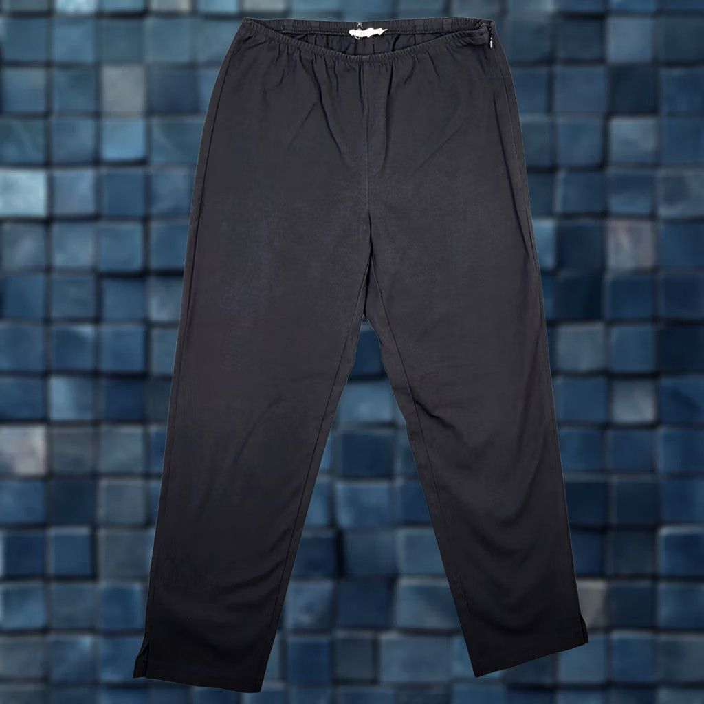Eileen Fisher Eileen Fisher Women's black casual pants XS Regular Slim Cotton Spandex Pockets Casual Wear Mens Size 26" / US 2 / IT 38 - 1 Thumbnail