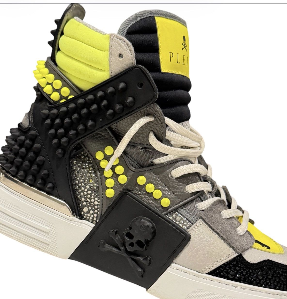 Philipp Plein Philipp Plein Phantom Kicks Studded Hi-Top Sneakers Size US 9 / EU 42 - 8 Thumbnail