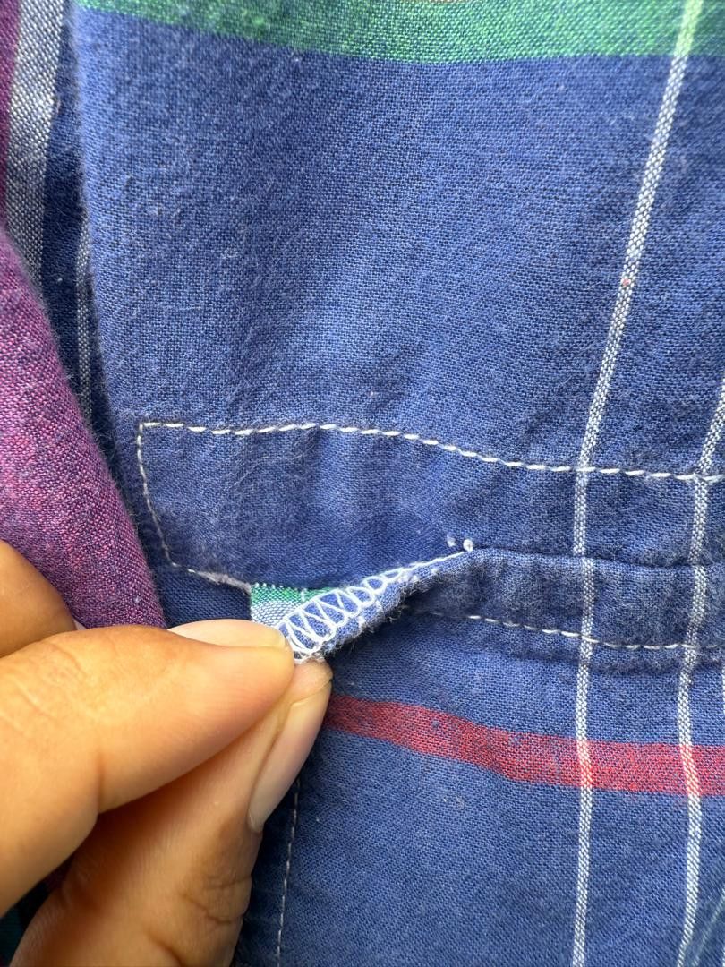 Polo Ralph Lauren Vintage 90s Polo RL Madras Tartan Cargo Trouser Pant Size US 30 / EU 46 - 10 Thumbnail