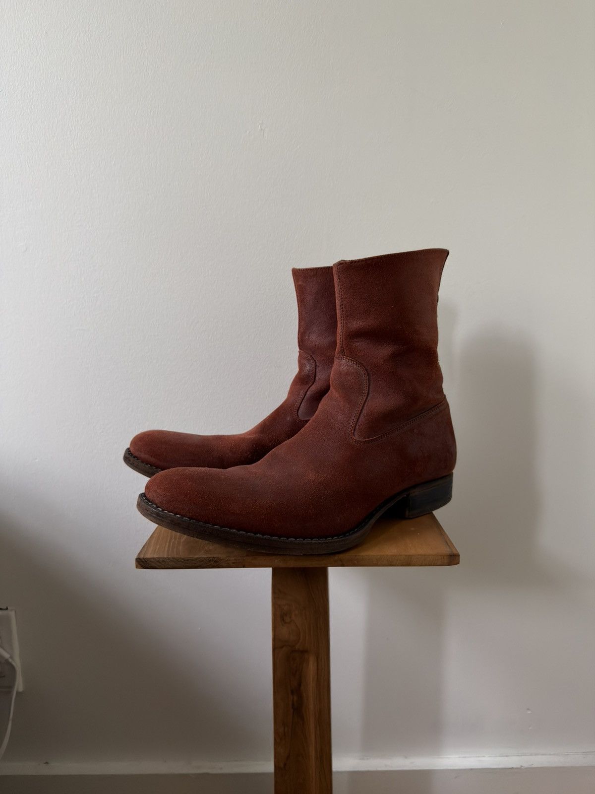 Carpe Diem S21M Backzip Reverse-Leather Boots Size US 9 / EU 42 - 1 Thumbnail
