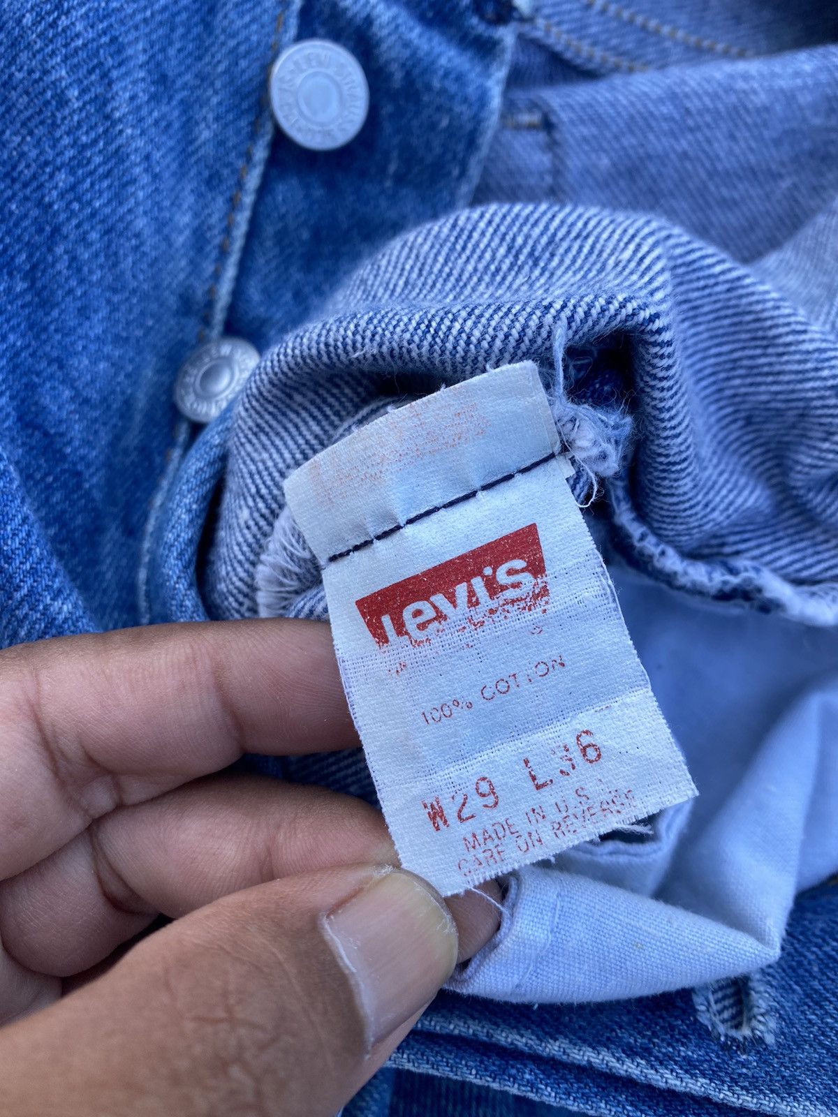 Levi's Rare Vintage Levi’s 501 Paints Splatter Denim Jeans Size US 28 / EU 44 - 15 Thumbnail